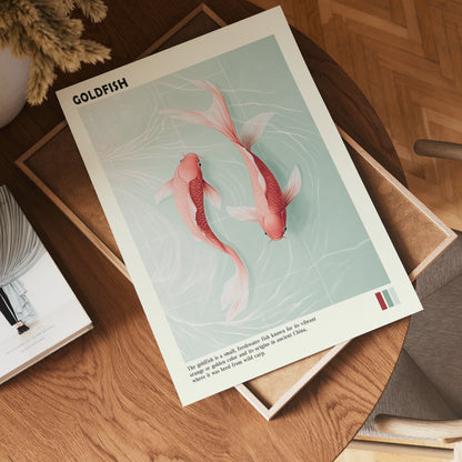 Yin Yang Goldfish Poster