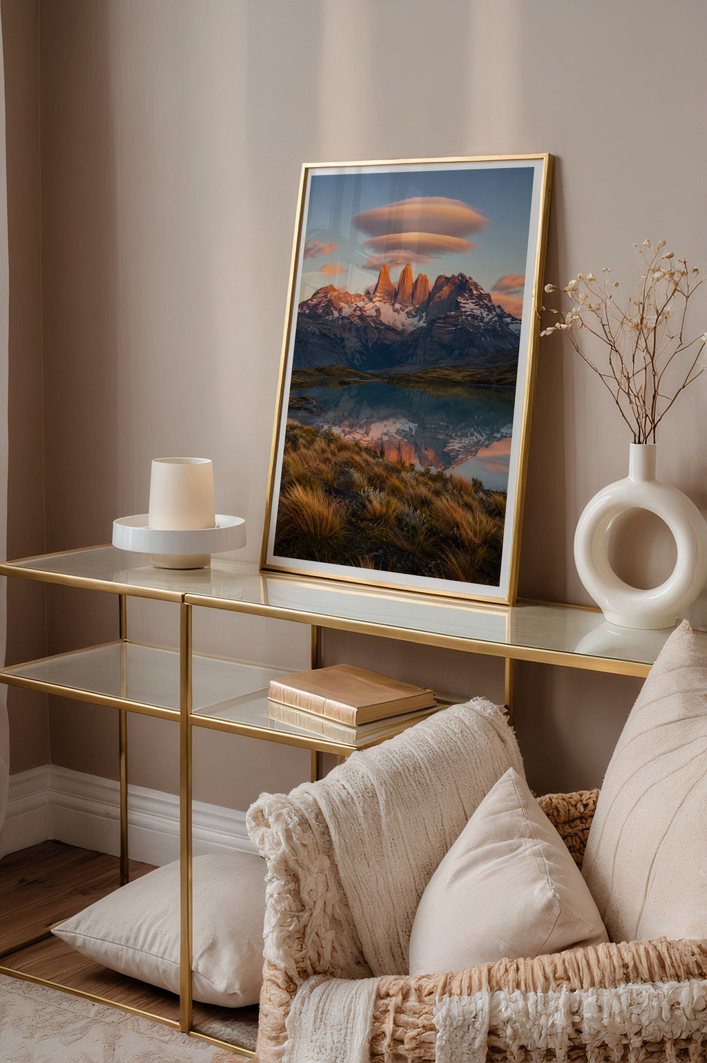 Torres del Paine at Dawn Poster