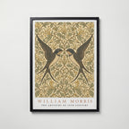 Twin Swallows William Morris Poster