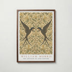 Twin Swallows William Morris Poster