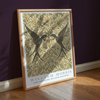 Twin Swallows William Morris Poster