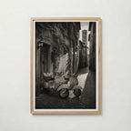 Vespas in an Italian Lane Poster