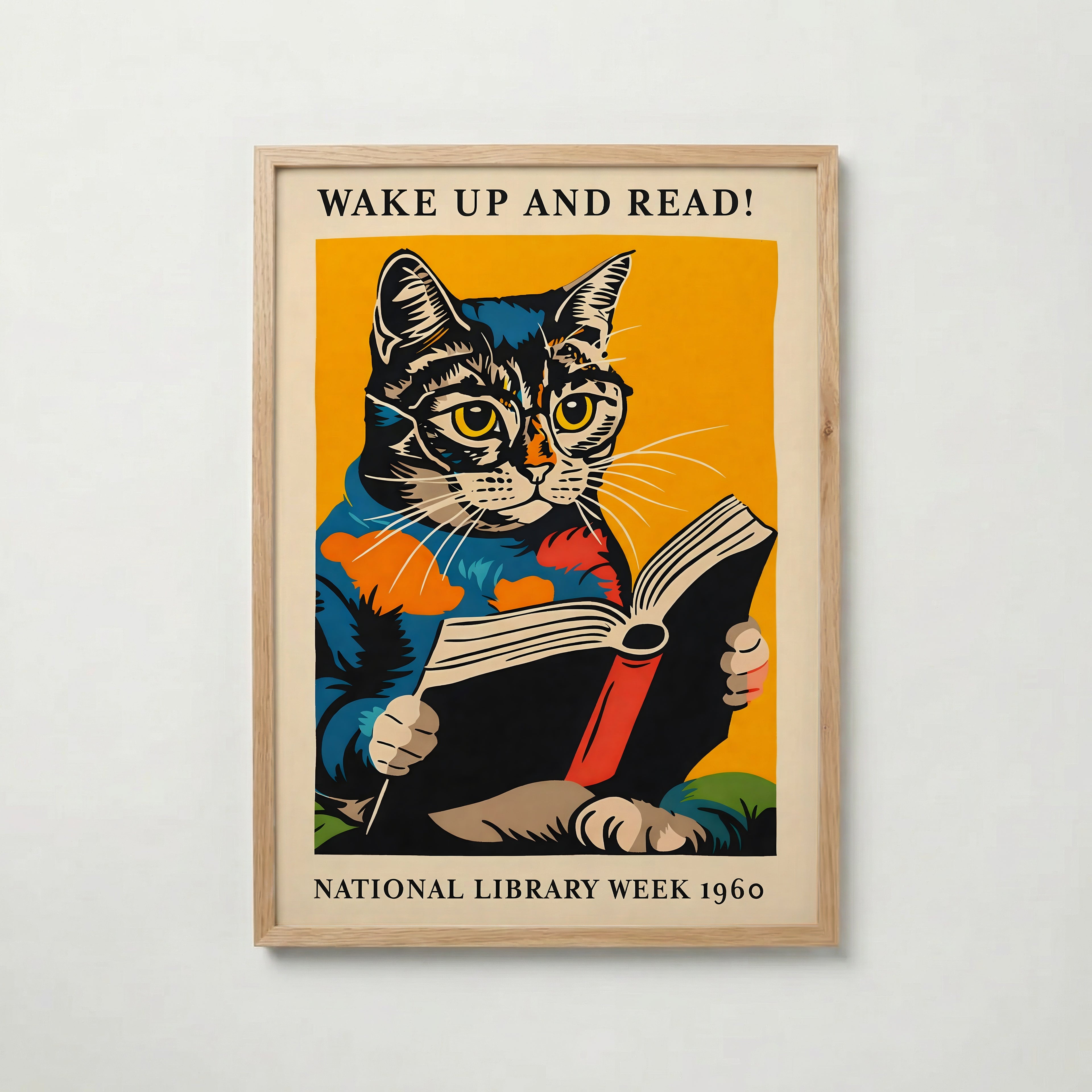 Wake Up and Read Poster