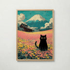 Whispering Fields Cat Poster affisch – köp poster online – Bozetto väggdekoration