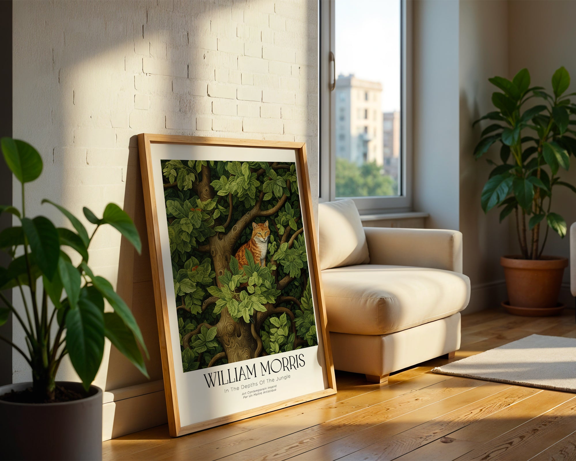 William Morris Hidden Fox Canopy Poster