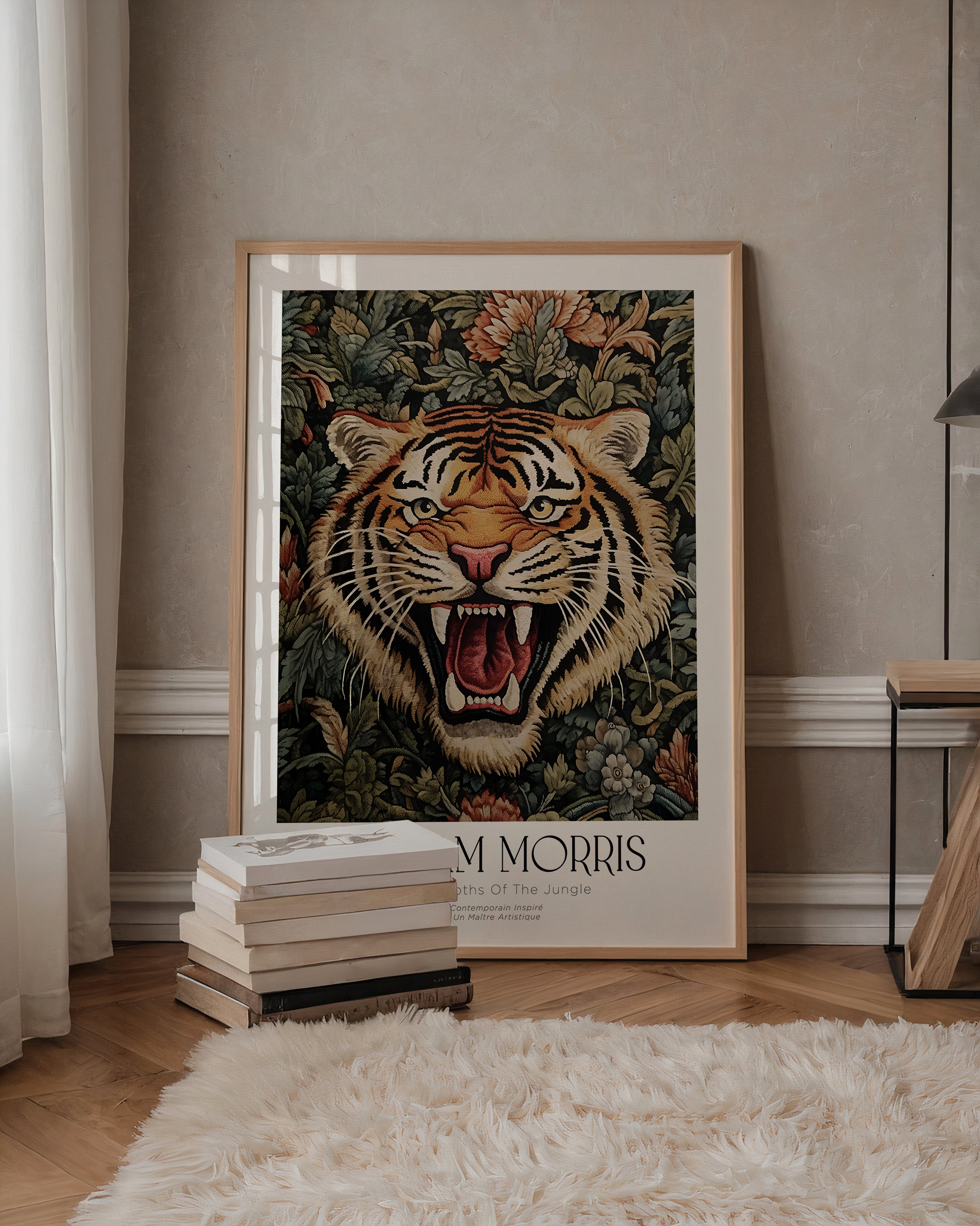William Morris Jungle Tiger – affisch med stilfullt motiv från Bozetto i hög kvalitet