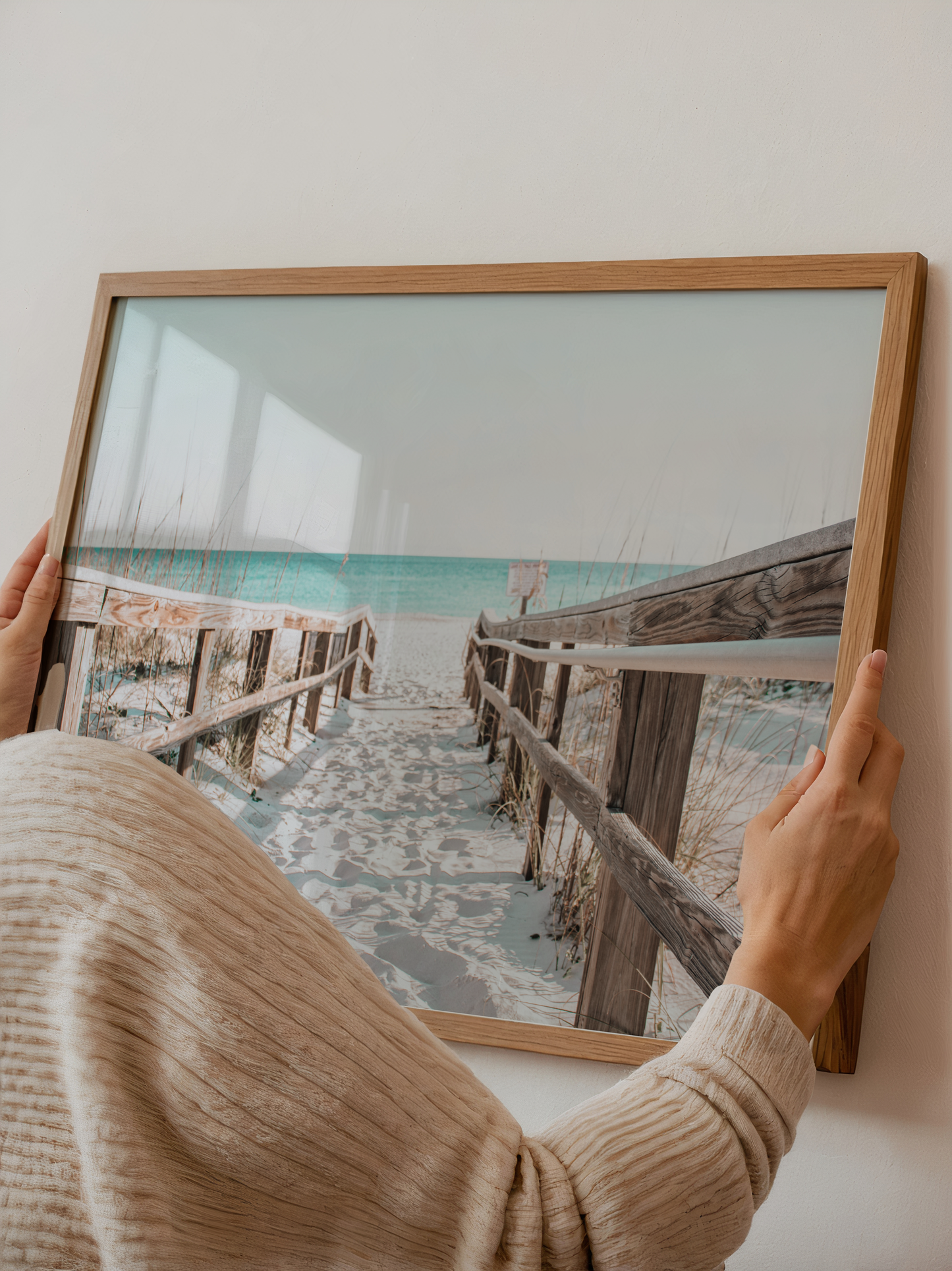 Turquoise Beach Walkway Poster