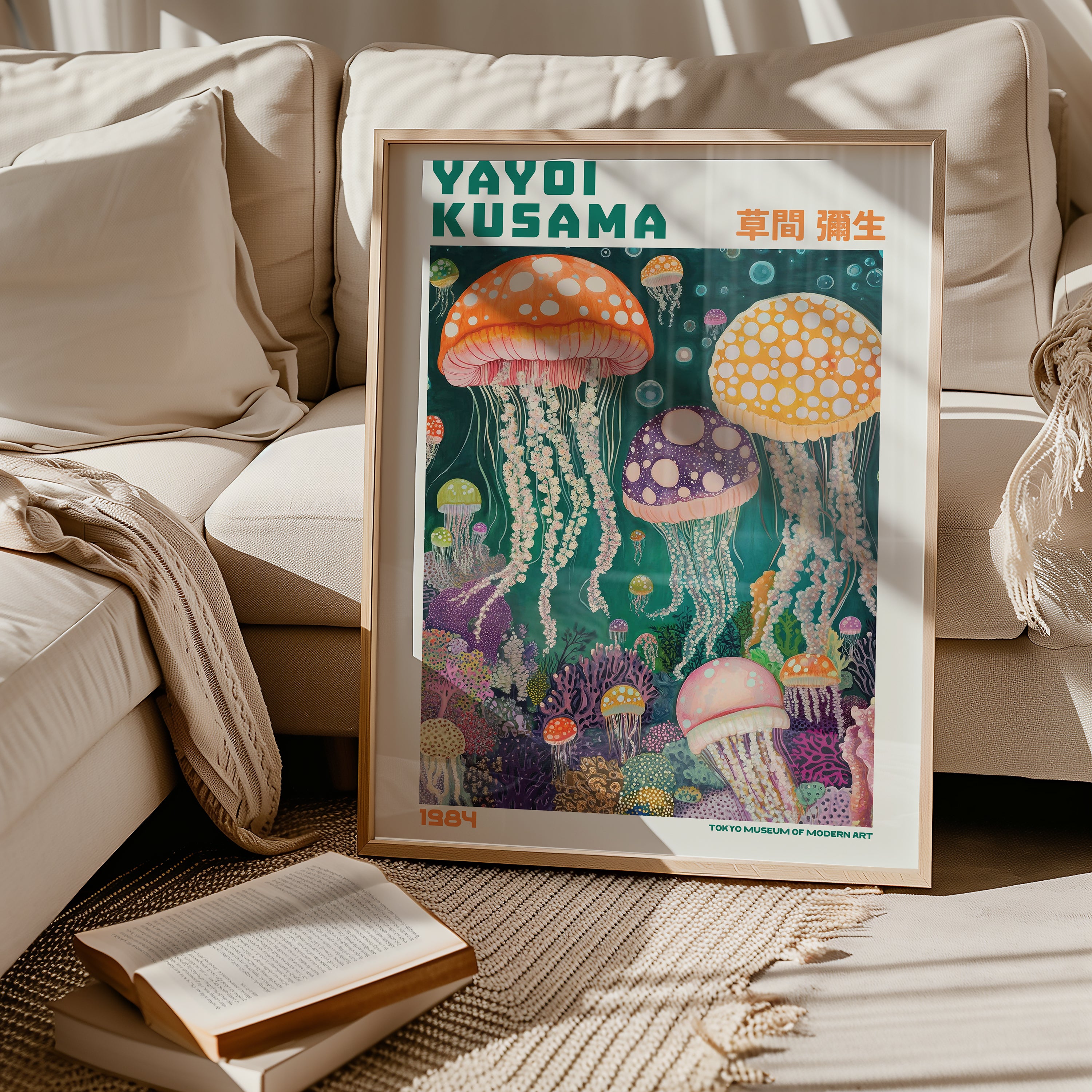 Yayoi Kusama Deep Sea Jellyfish Symphony Poster