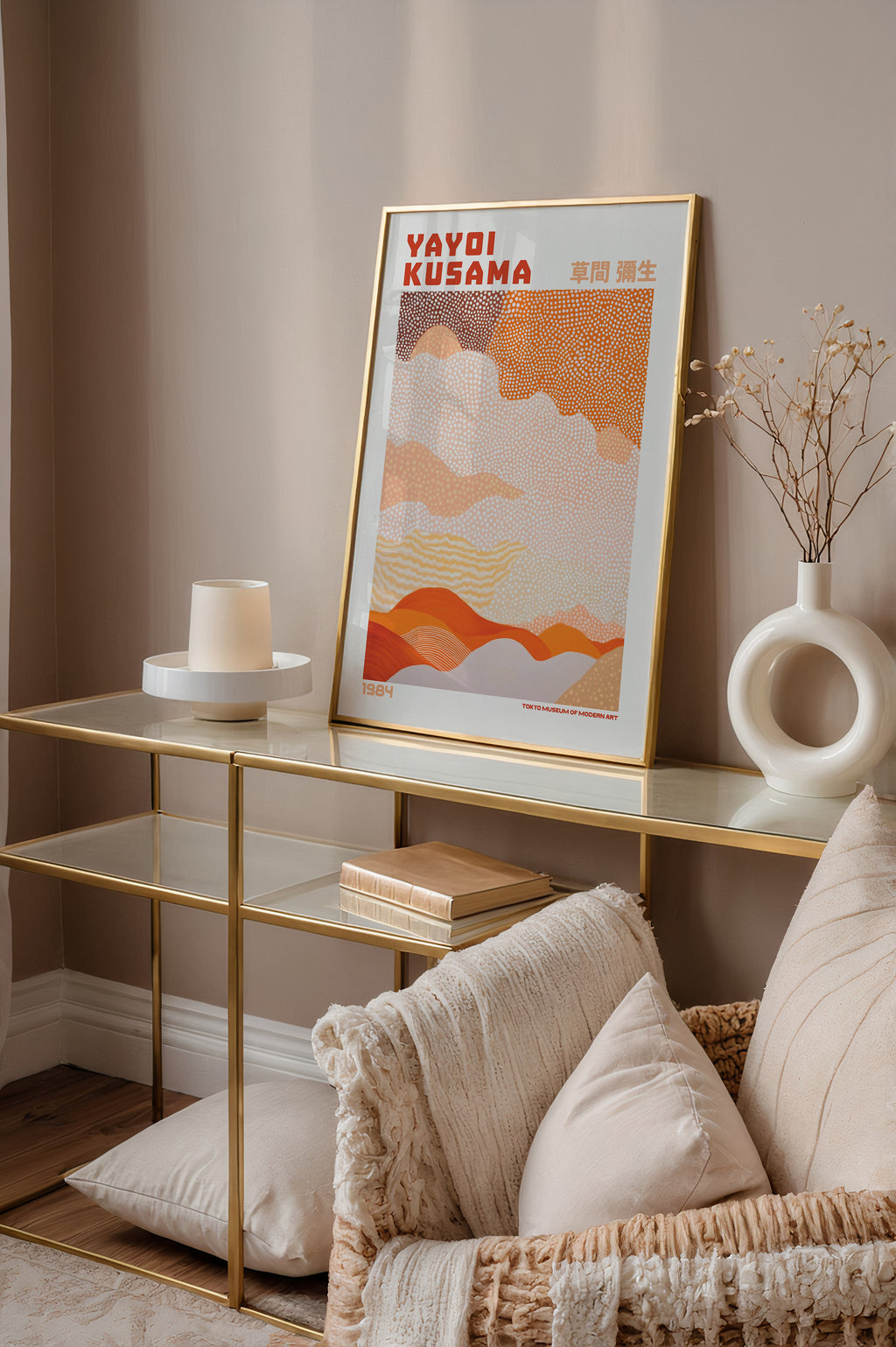 Yayoi Kusama Desert of Dots Poster