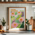 Yayoi Kusama Green Blossom Harmony Poster
