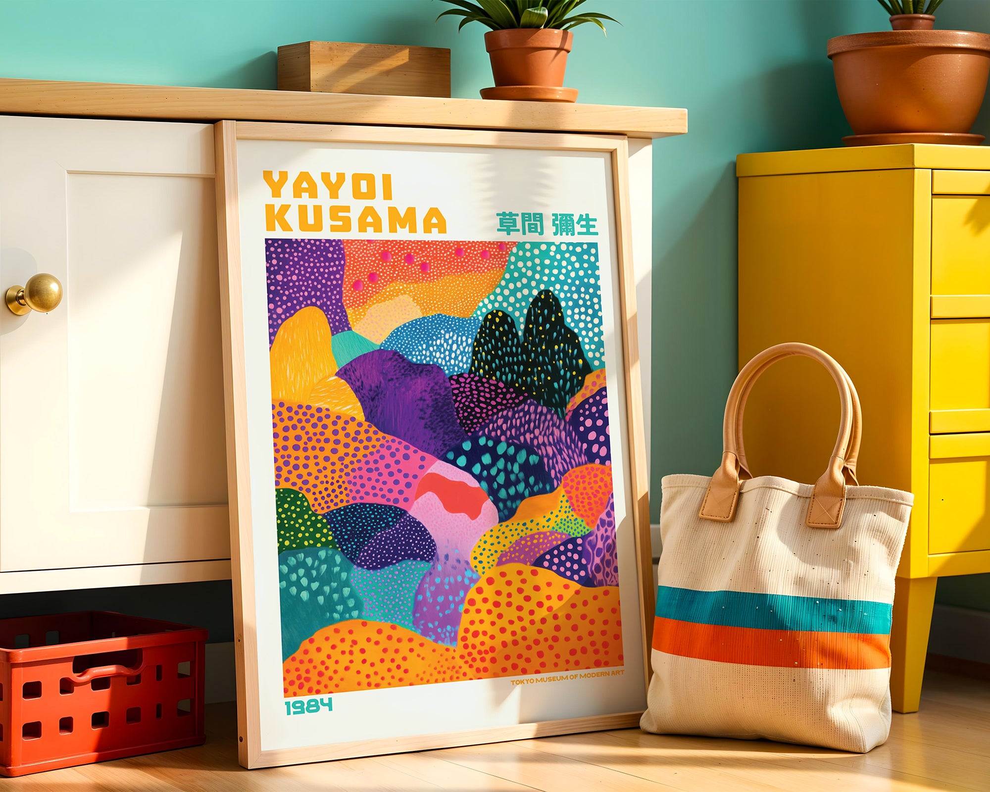 Yayoi Kusama Infinite Patterned Valleys Poster