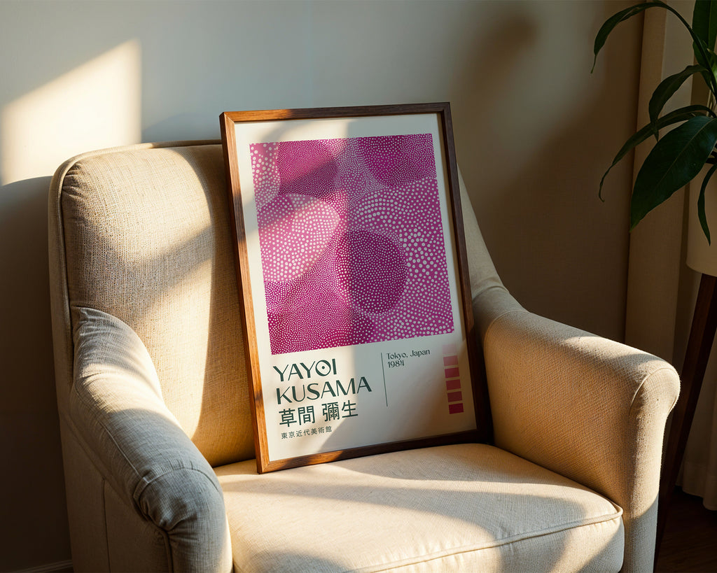 Yayoi Kusama Infinite Pink Dots Poster