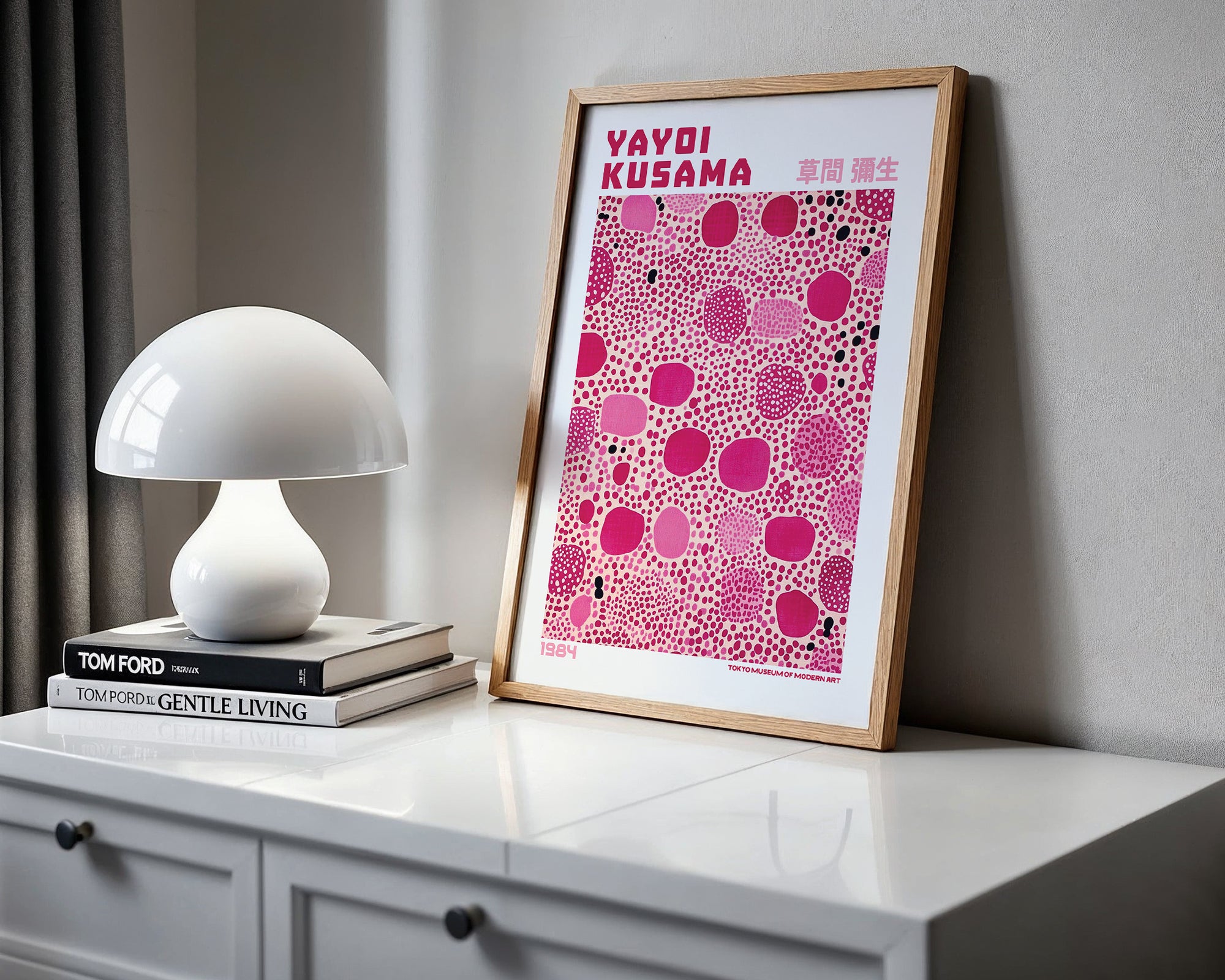 Yayoi Kusama Pink Mosaic Poster