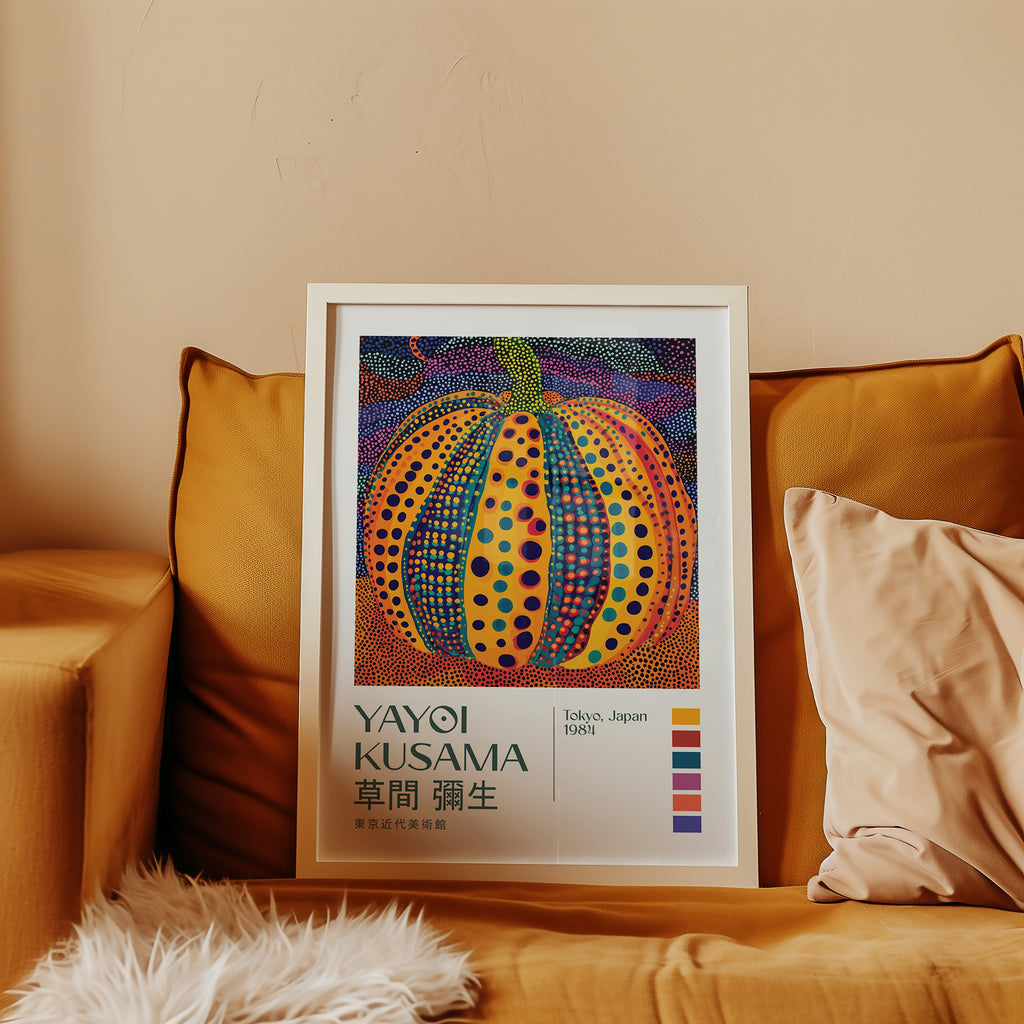 Yayoi Kusama Pumpkin Dots Poster
