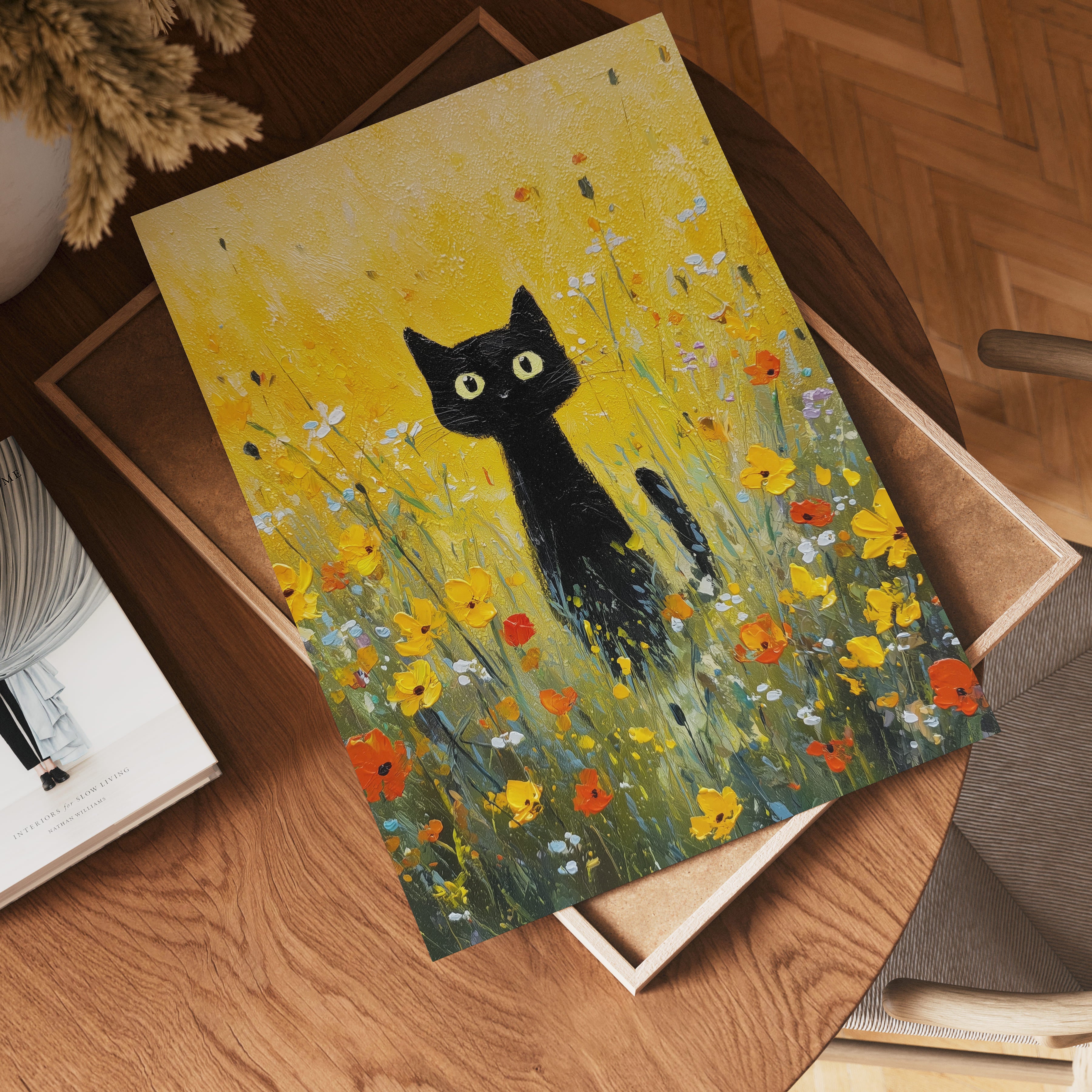 Golden Meadow Watcher Poster