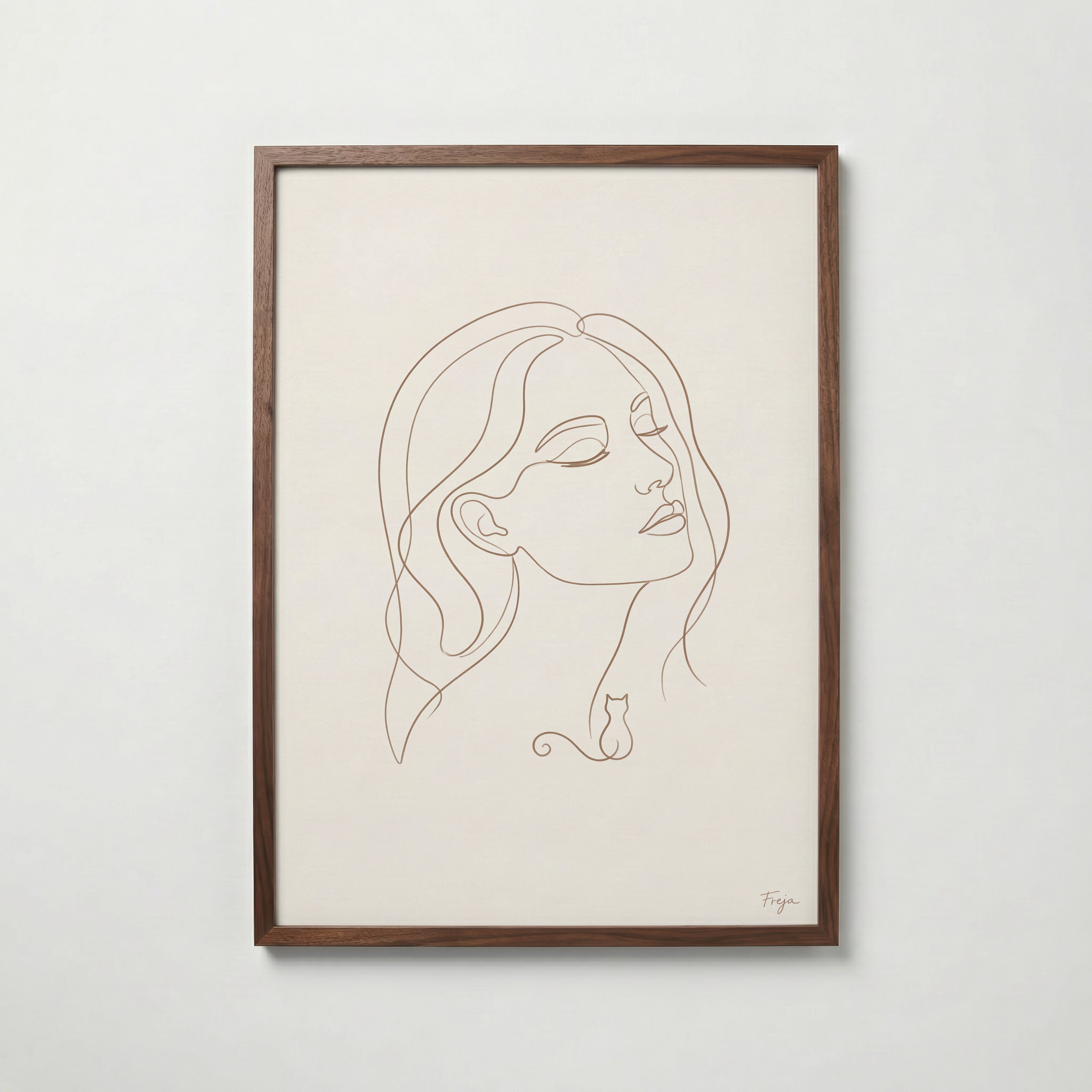 Freja Lund – Ansigt – valnötsram