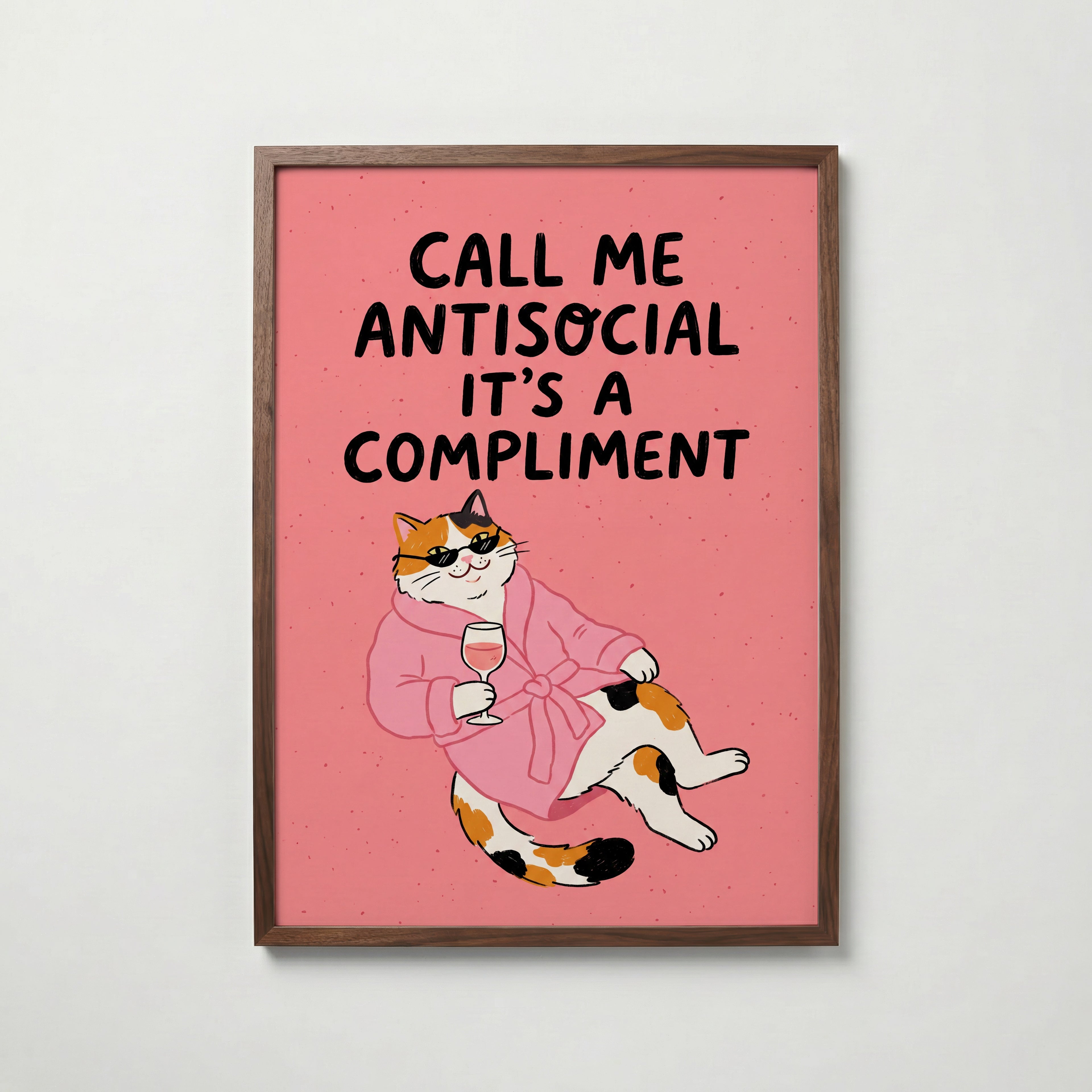 Call Me Antisocial Poster – valnötsram