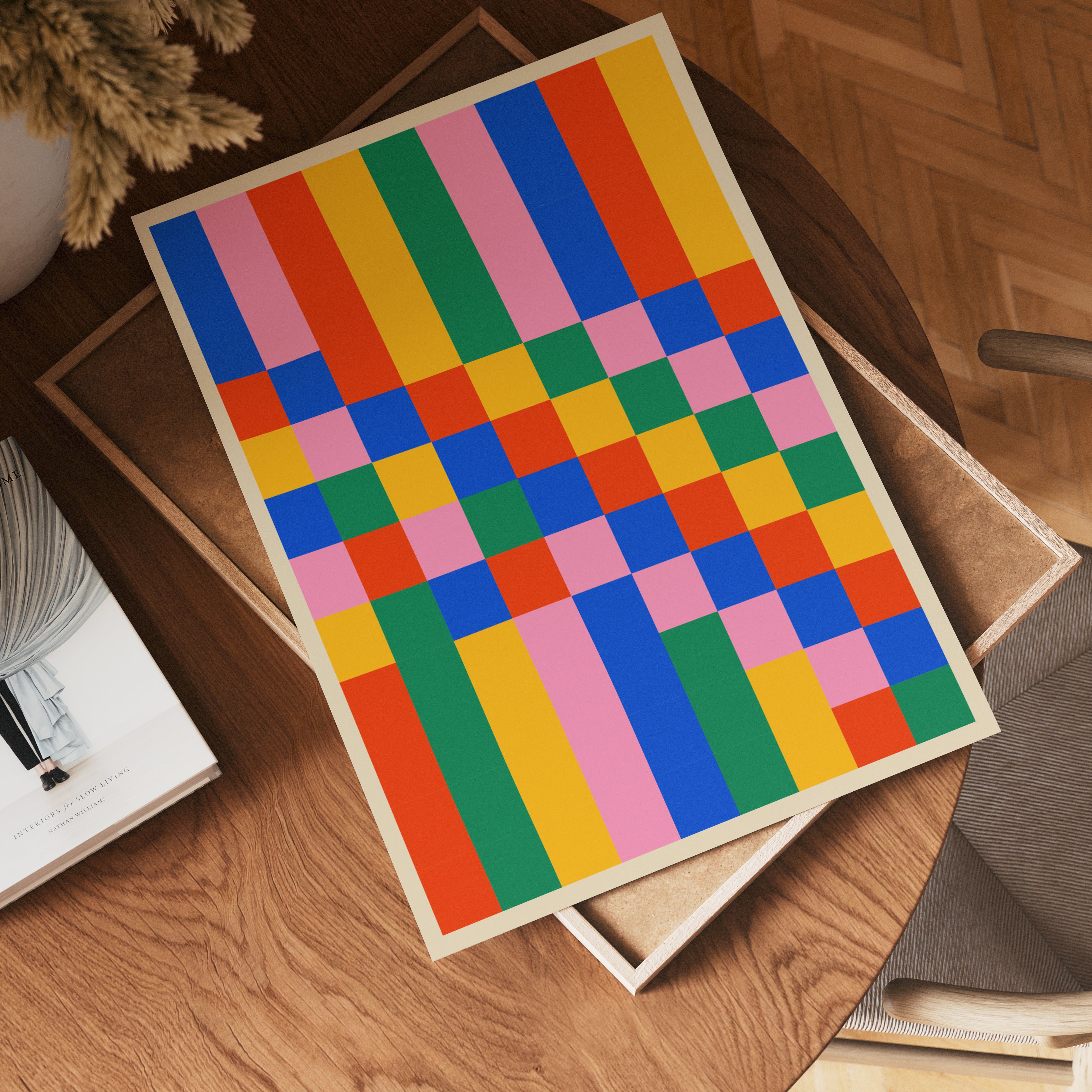 Bauhaus Color Grid Poster