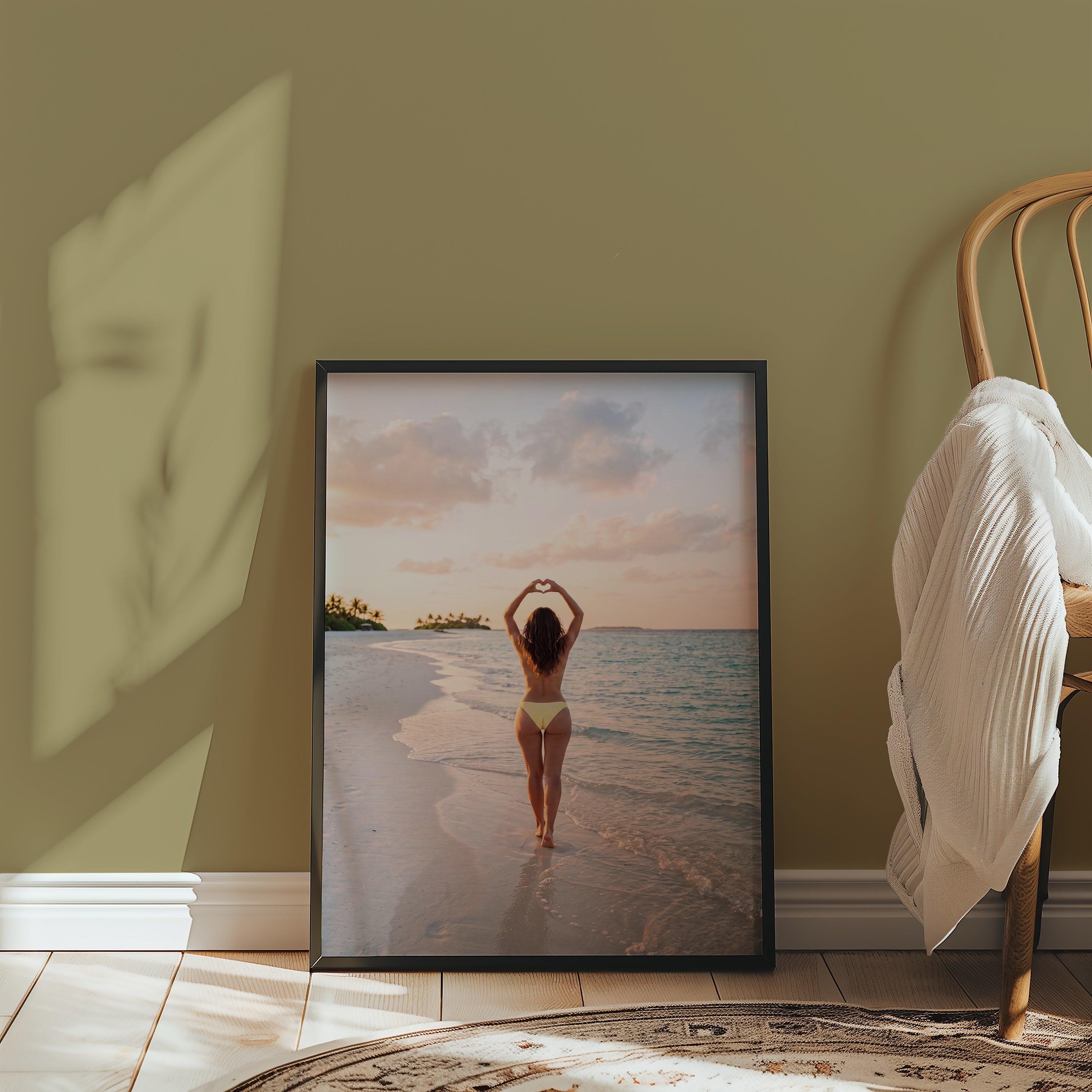 Beach Heart Poster – i rum 1