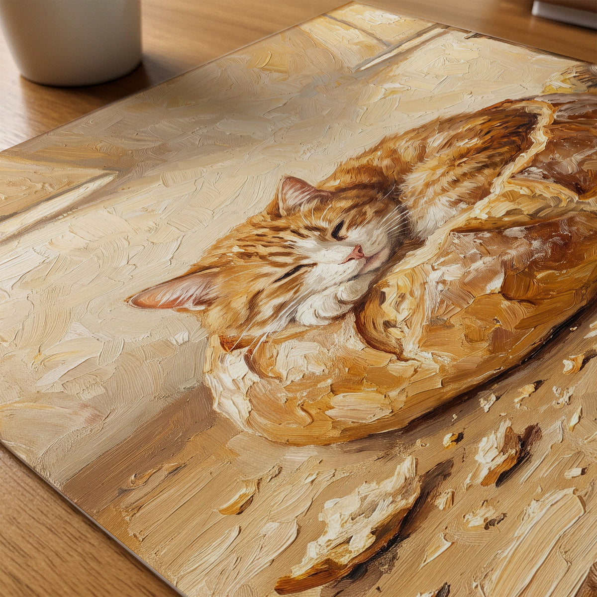 Bread Cat Poster – närbild på papper