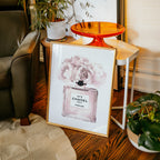 Chanel Bloom poster i elegant inredning – Bozetto