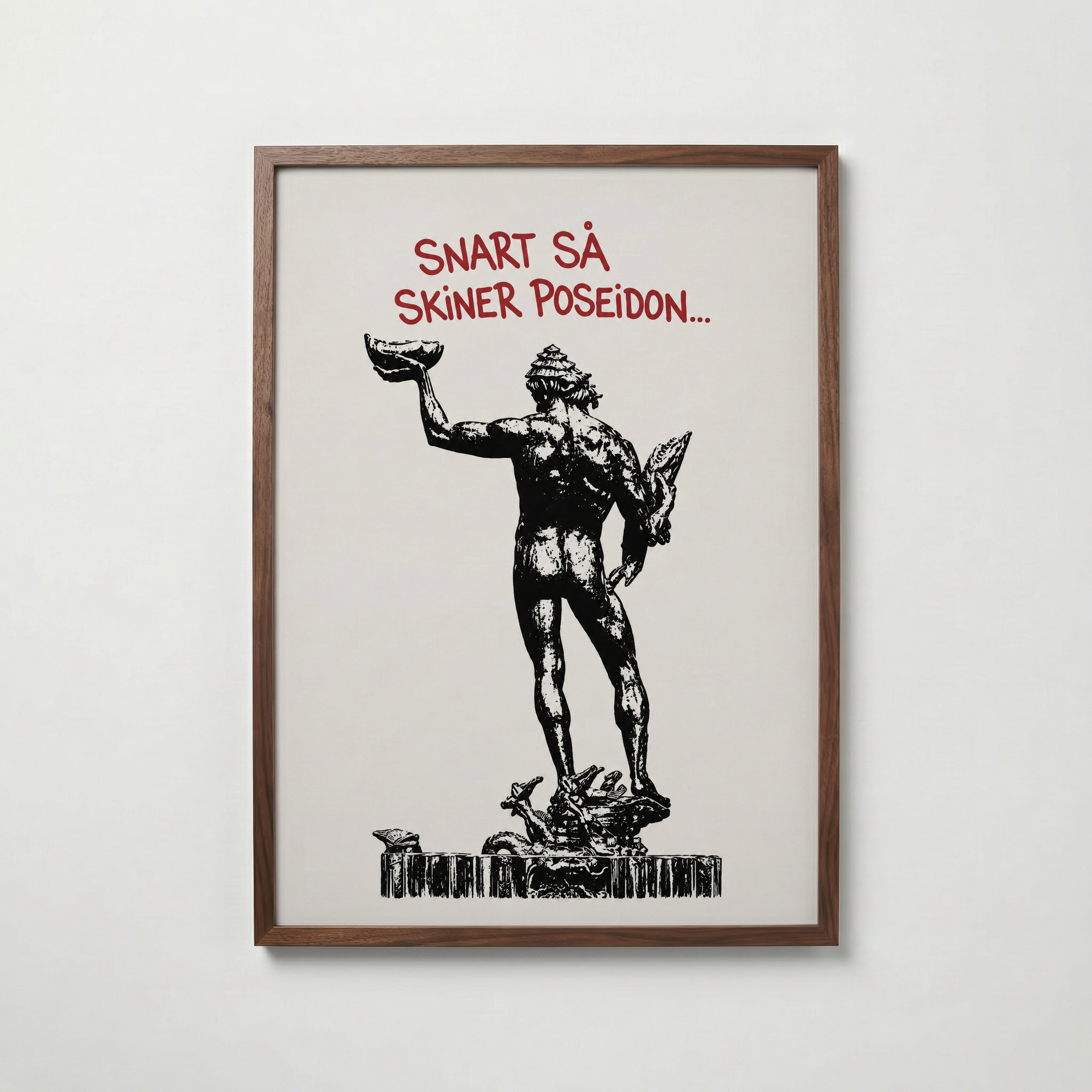 Snart Skiner Poseidon Poster – valnötsram