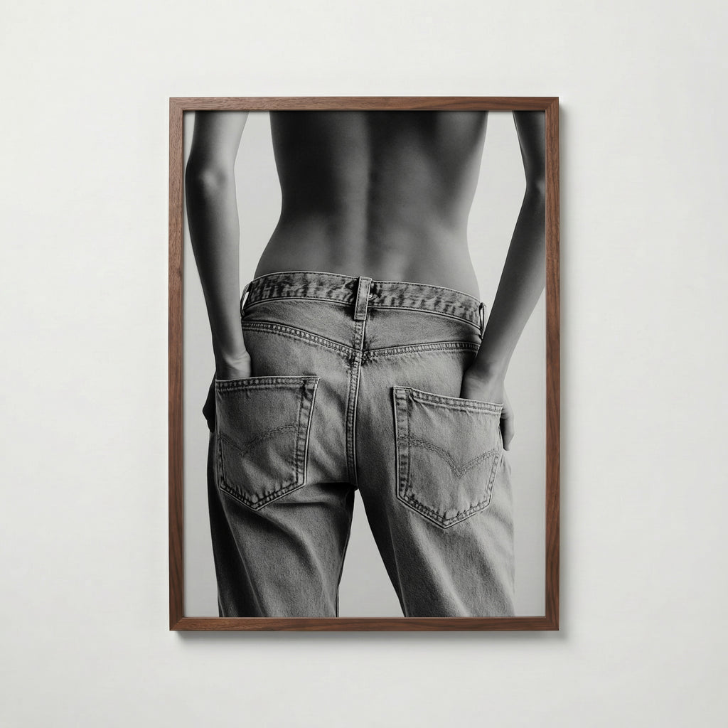 Denim Muse Poster – valnötsram