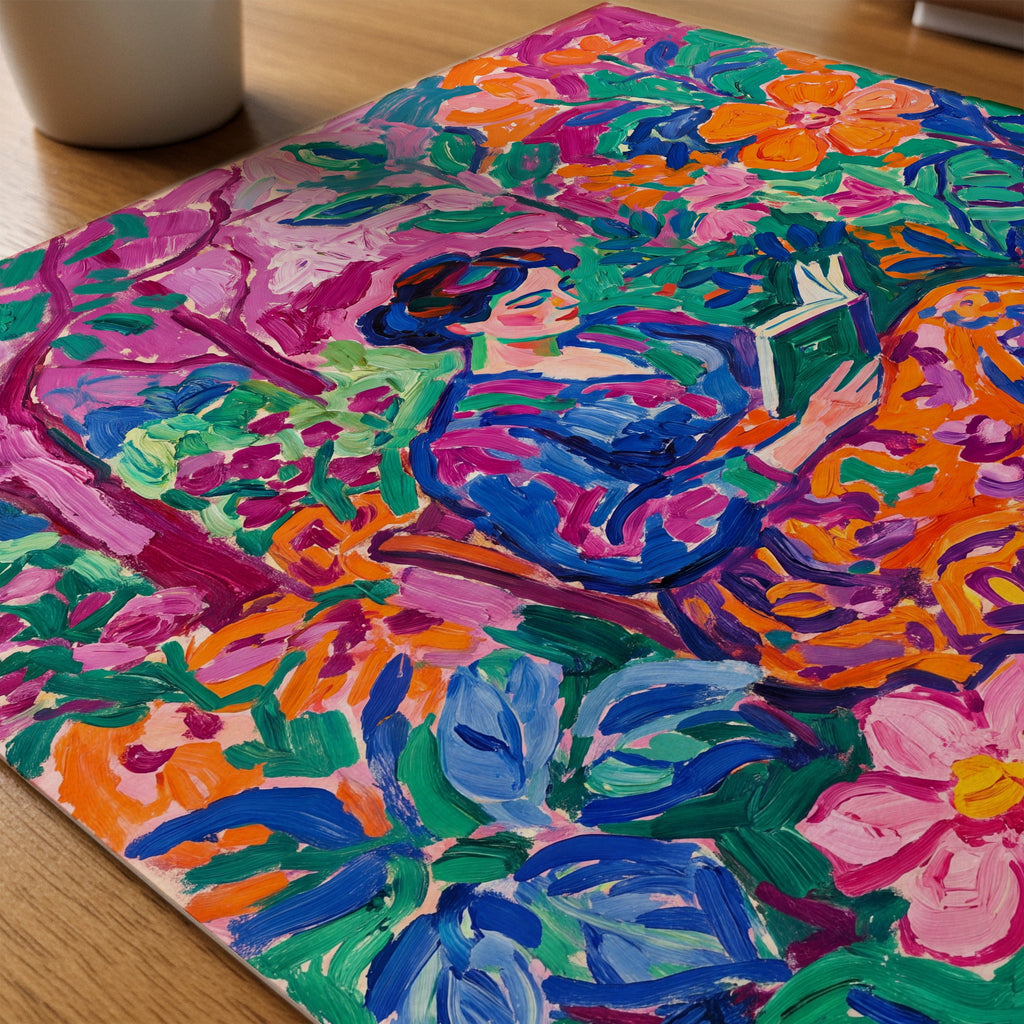 Fauvist Reader Poster – närbild på papper