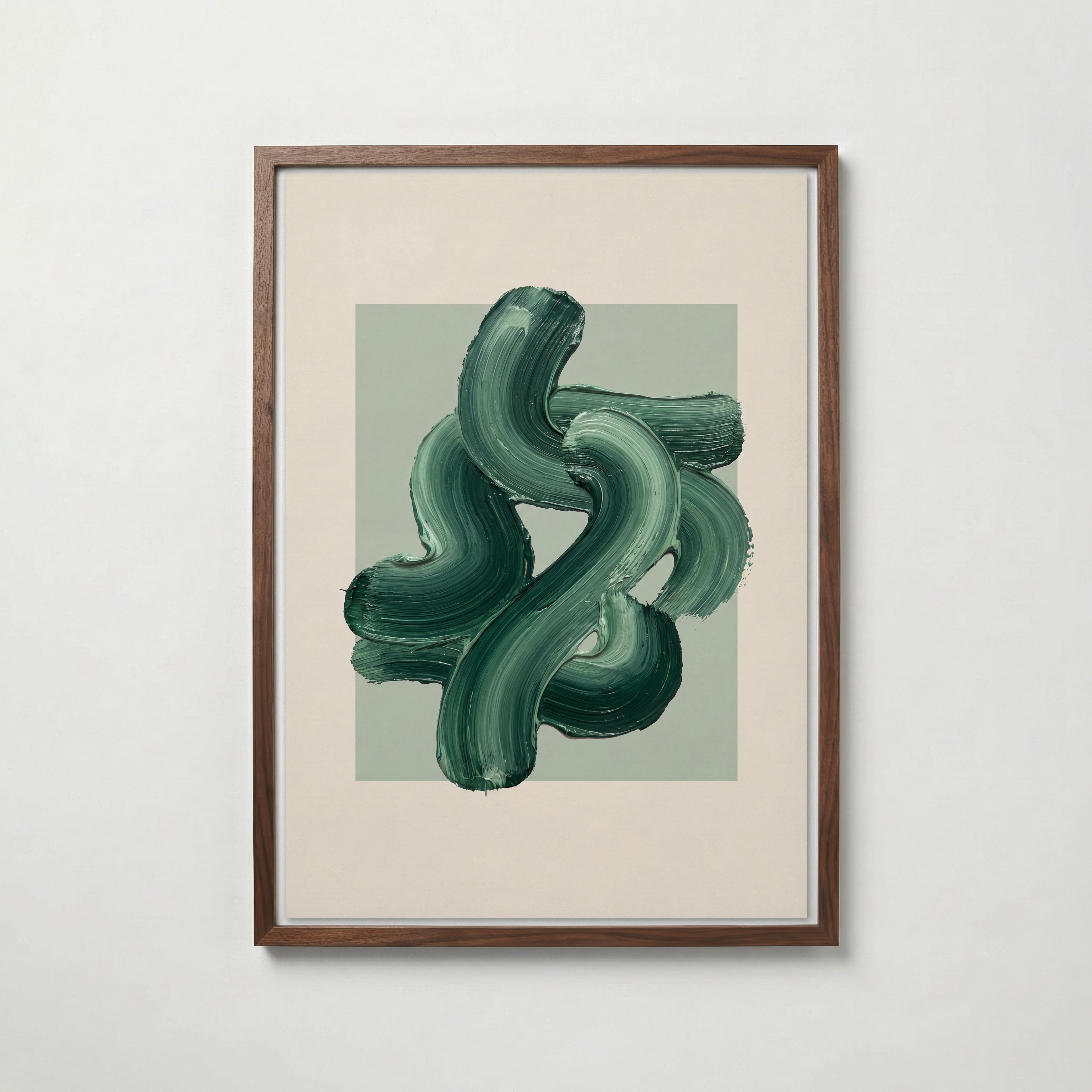 Fern Ribbon Poster – valnötsram