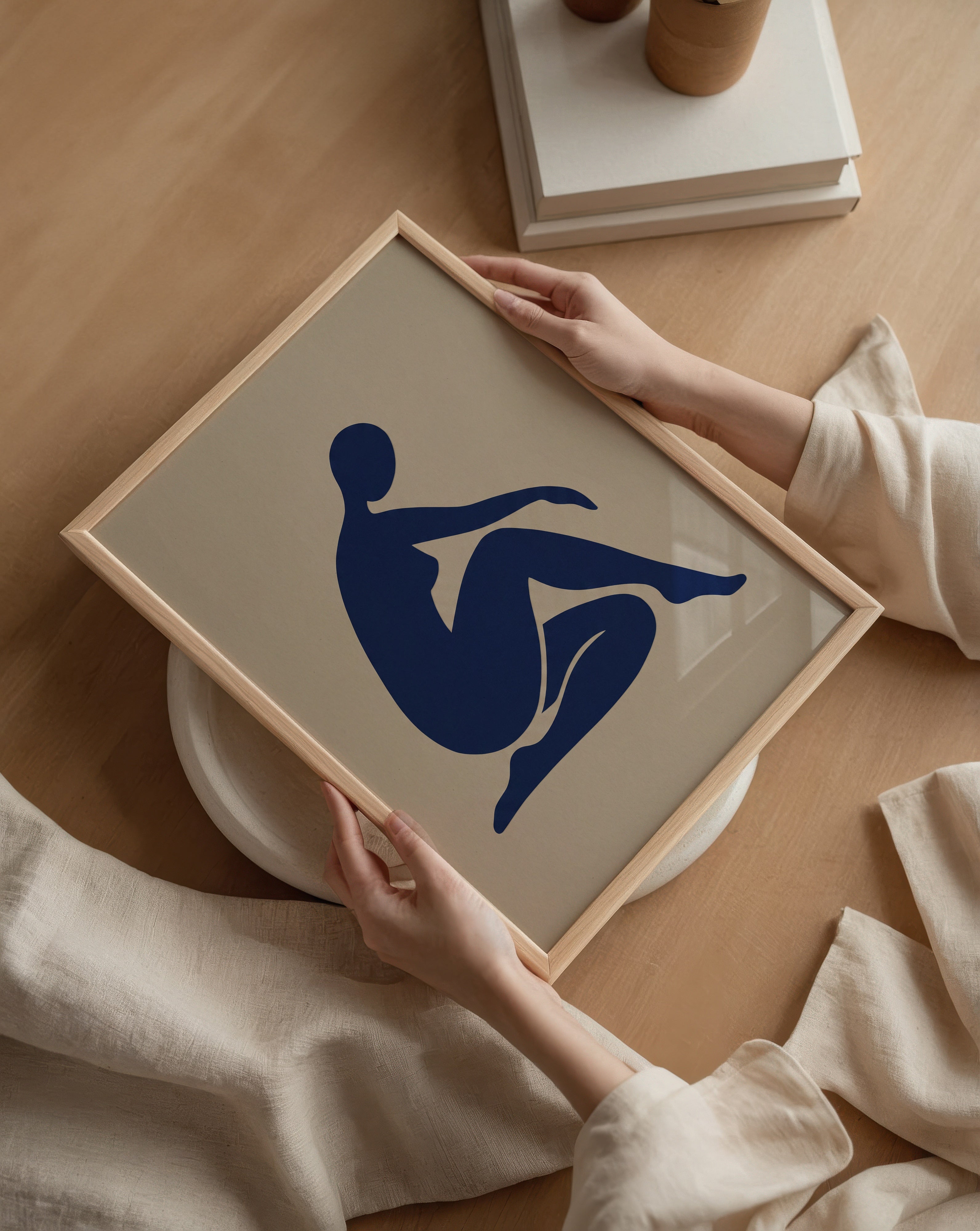 Blue Figure I Poster – i rum 3