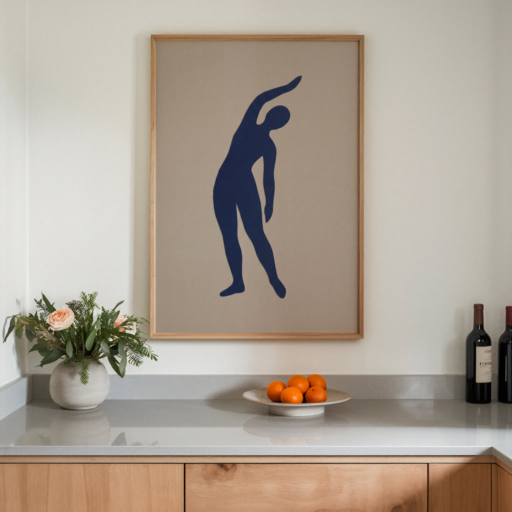 Blue Figure II Poster – i rum 3