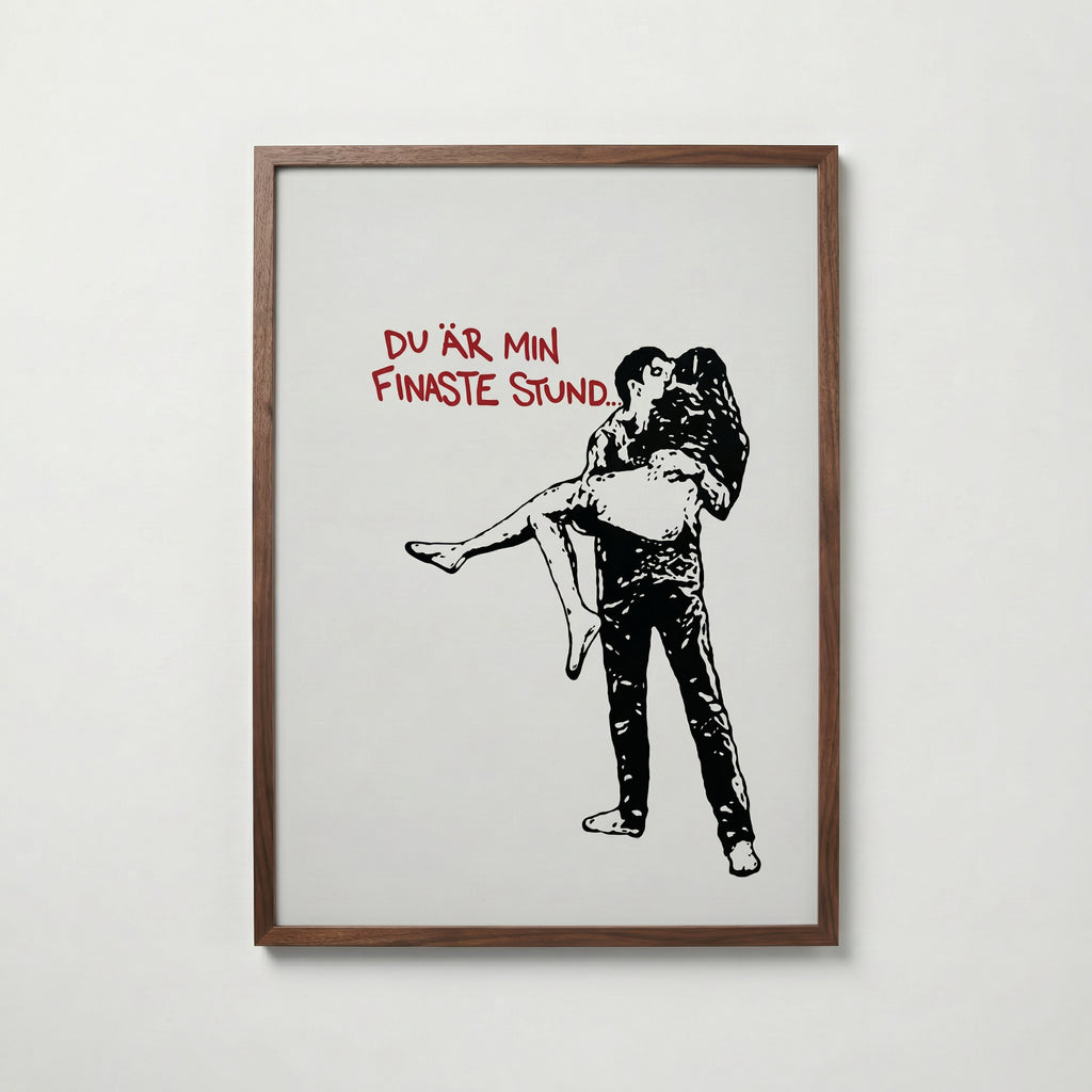 Du är min finaste stund – poster i valnötsram