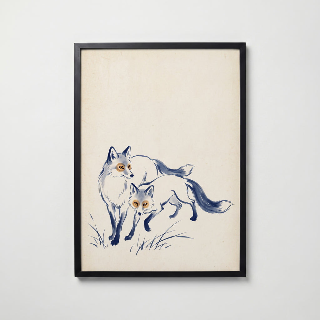 Golden Fox – svart ram