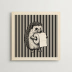 Bathroom Hedgehog Poster – produktbild