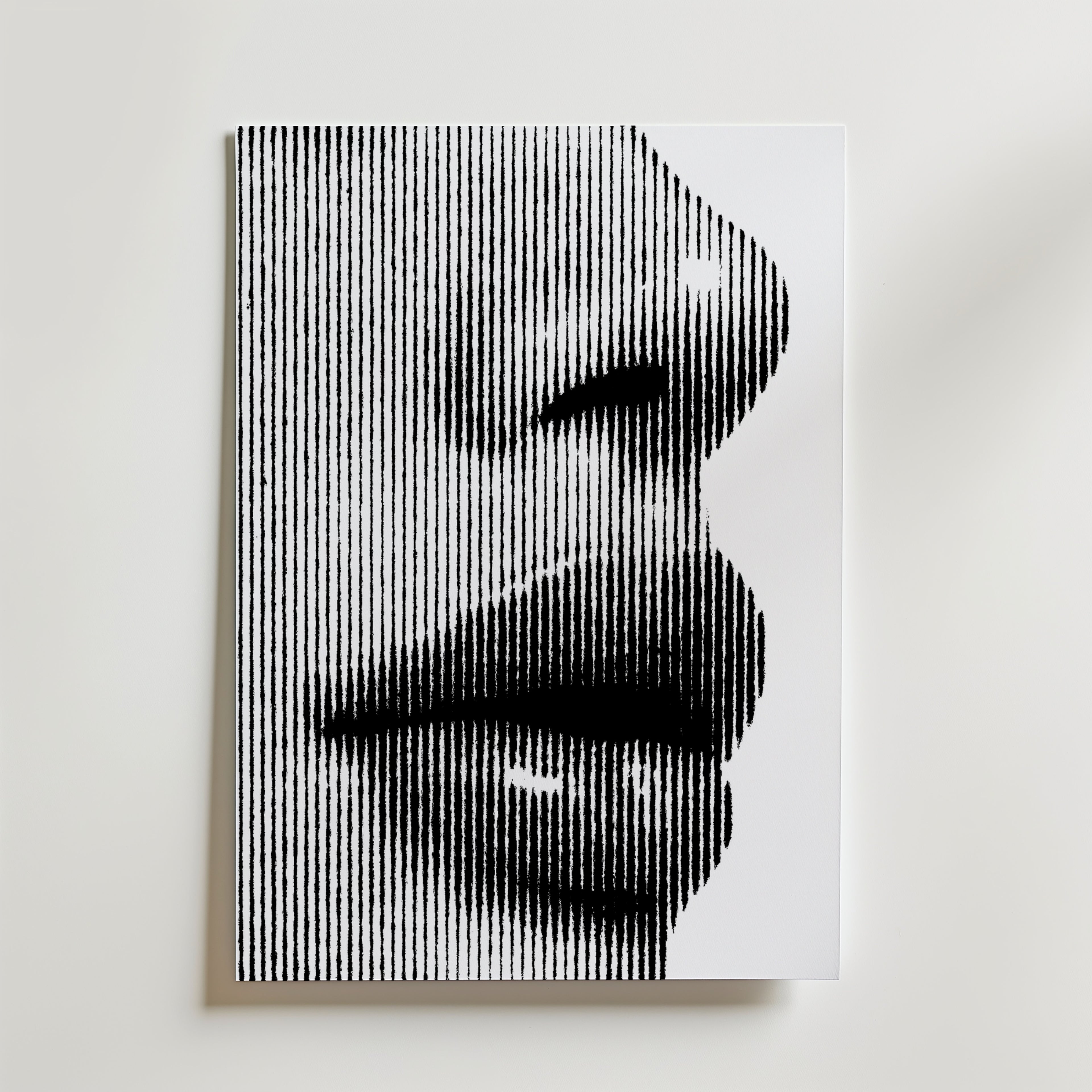 Line Portrait Poster – canvas utan passepartout
