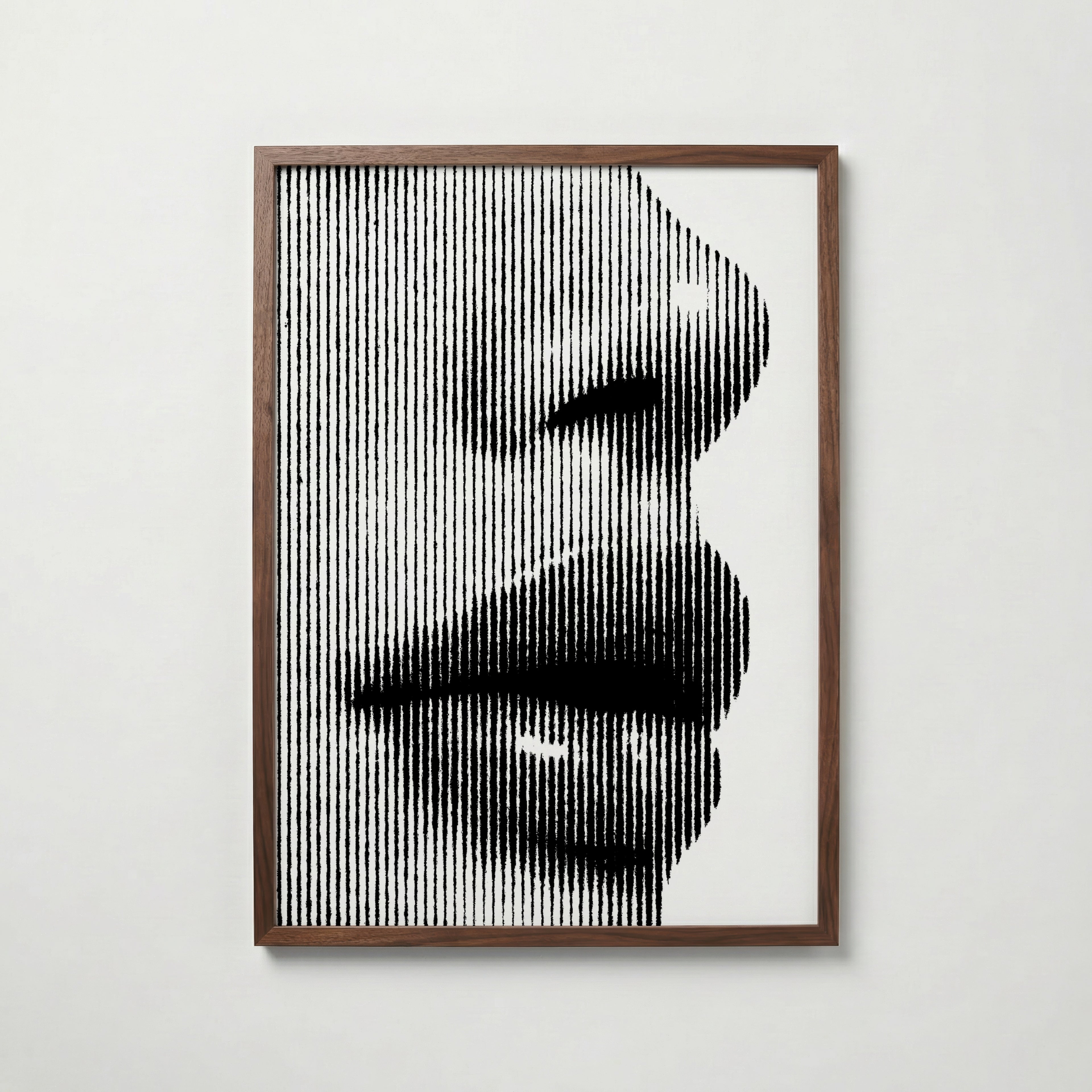 Line Portrait Poster – valnötsram