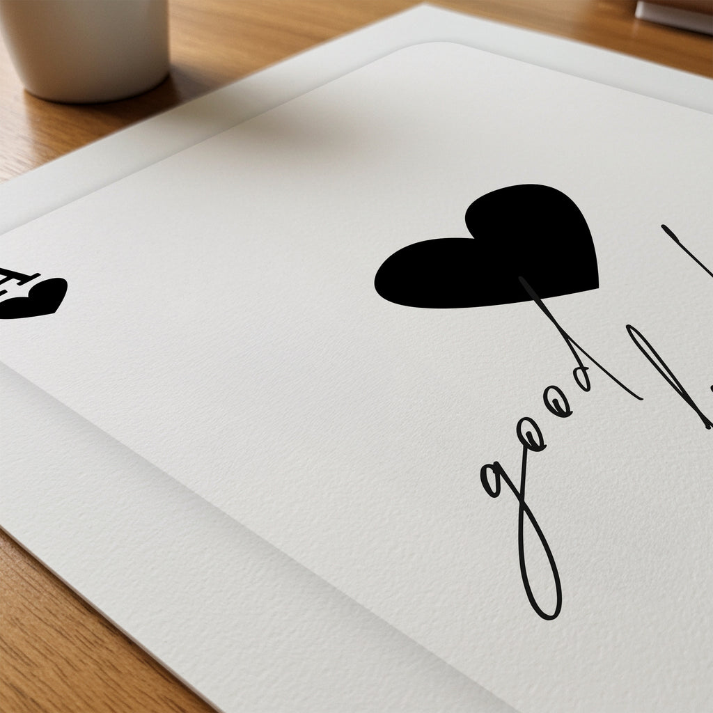 Lucky Ace Poster – närbild på papper