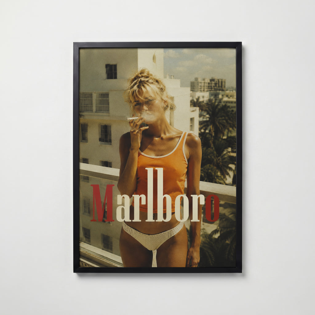 Marlboro Poster – svart ram