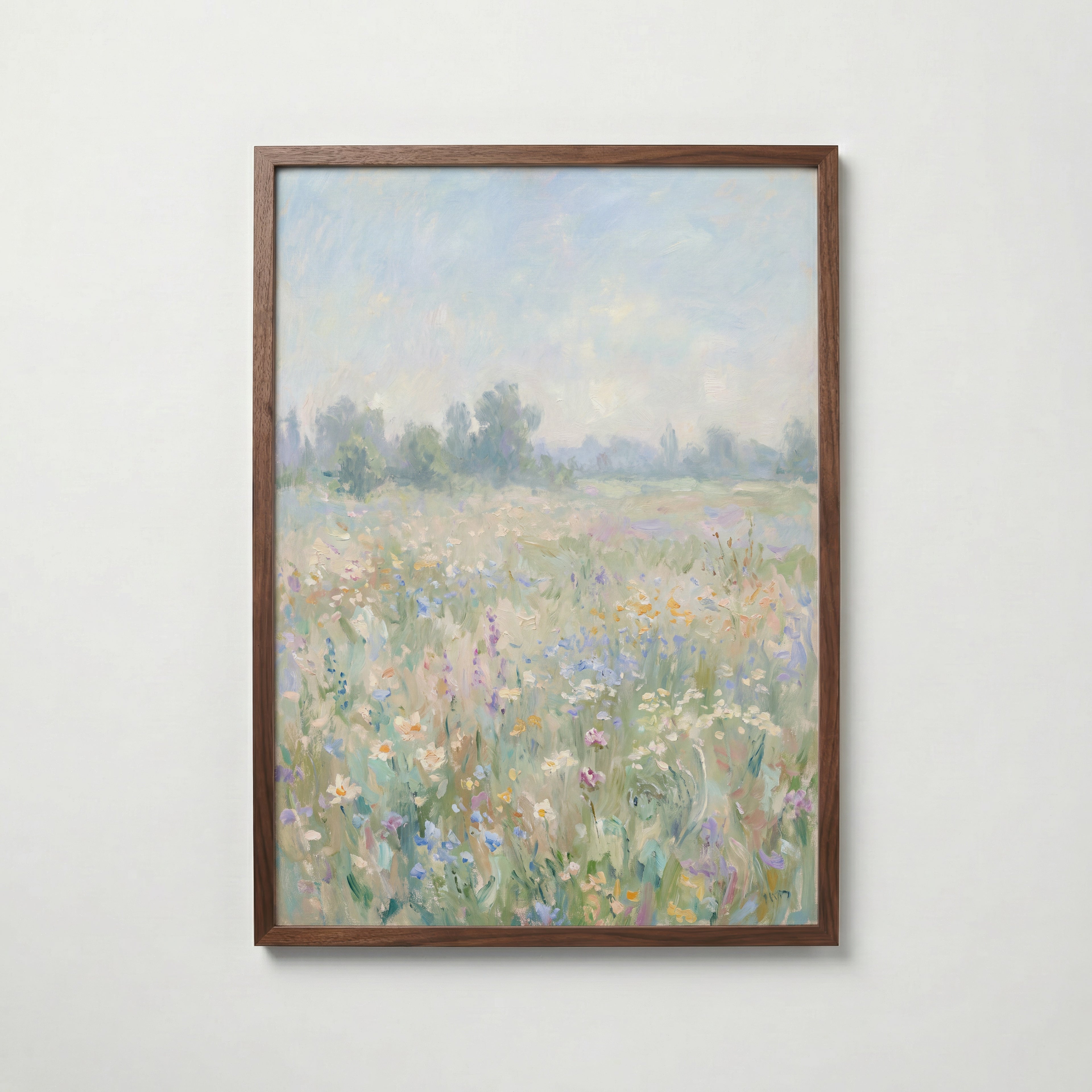 Summer Meadow Poster – valnötsram