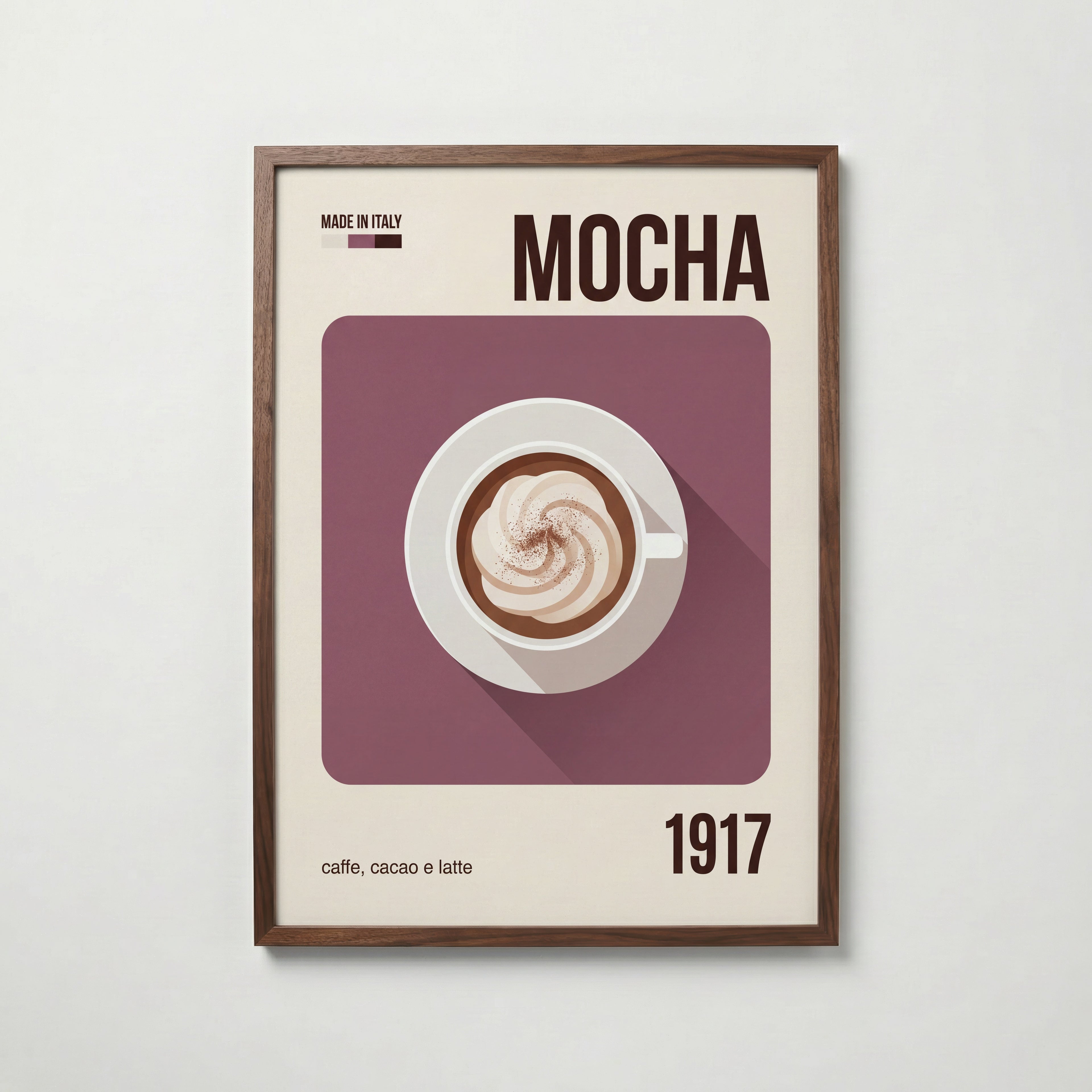 Mocha Poster – valnötsram