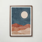 Desert Moon Poster – valnötsram