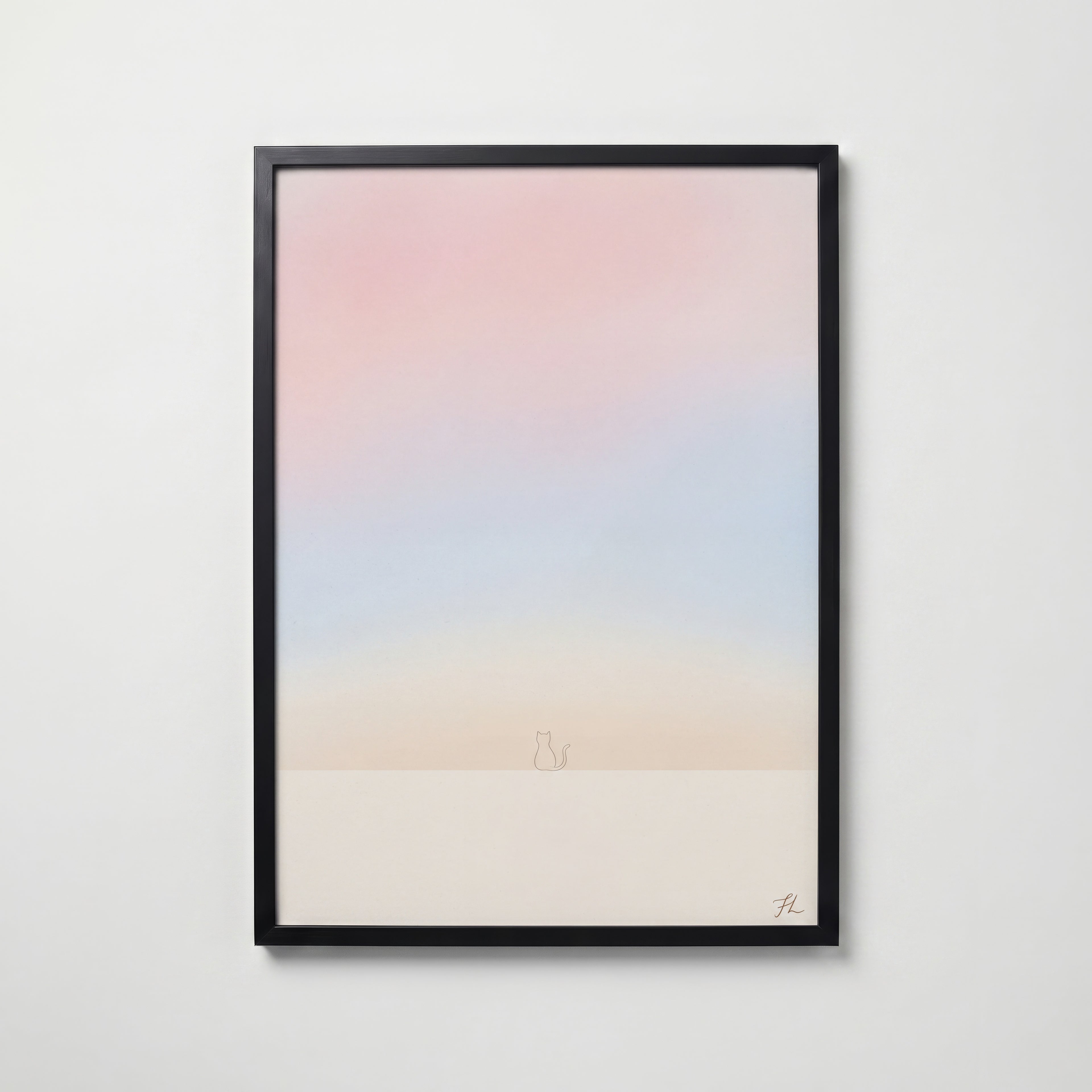 Freja Lund – Morgenlys – svart ram