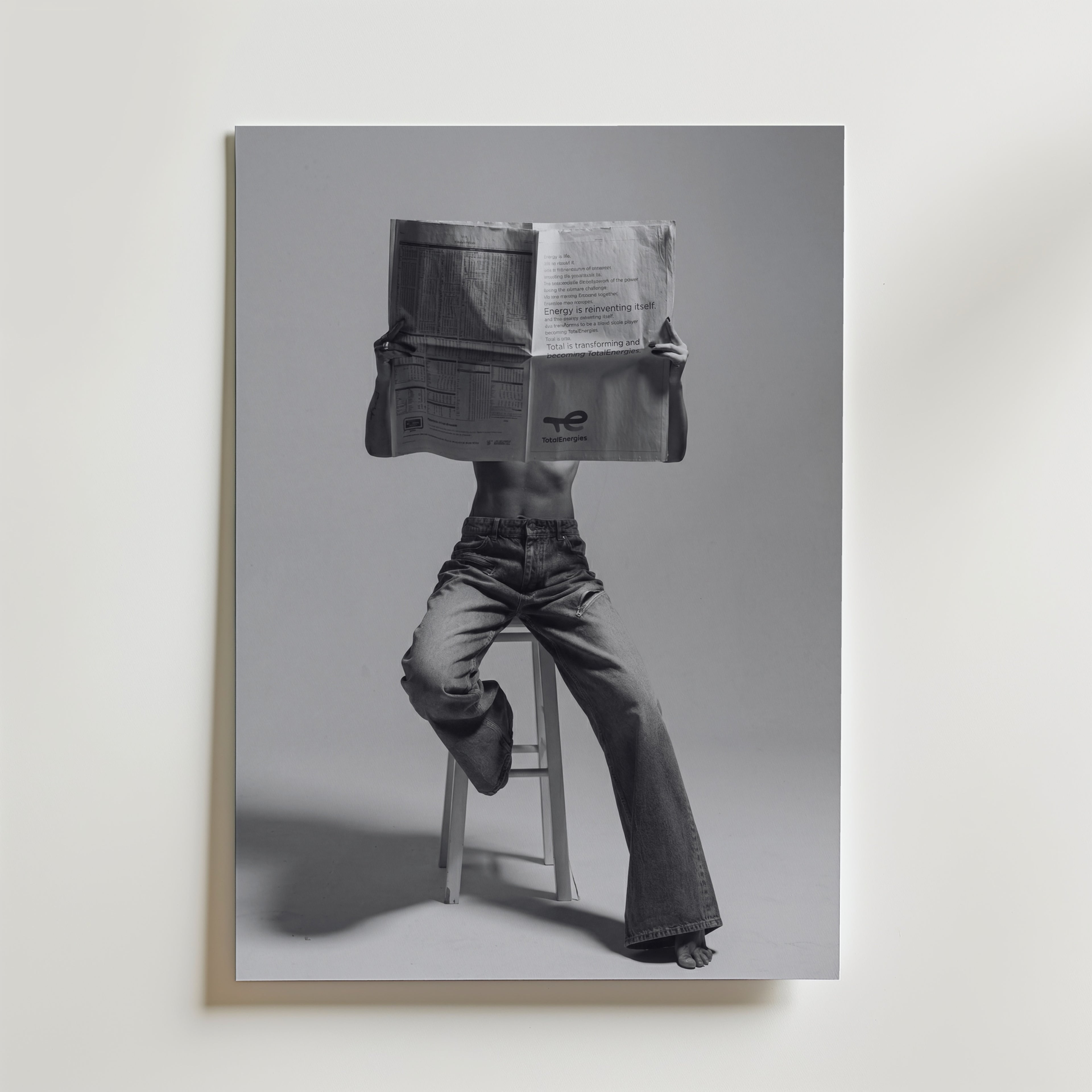Morning Papers Poster – canvas utan passepartout
