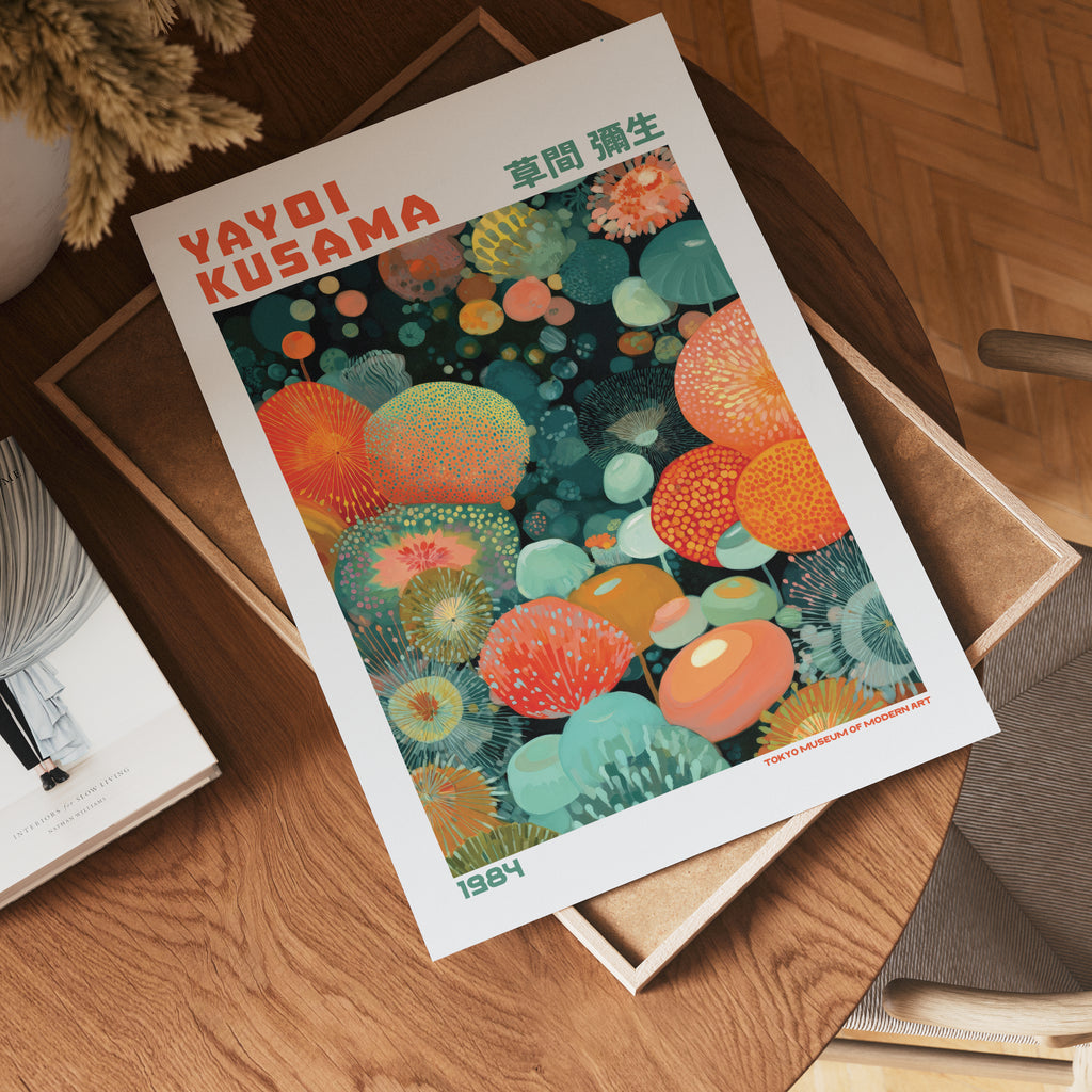 Yayoi Kusama Floating Orbs Poster