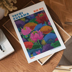 Yayoi Kusama Neon Lotus Garden 1984 Poster