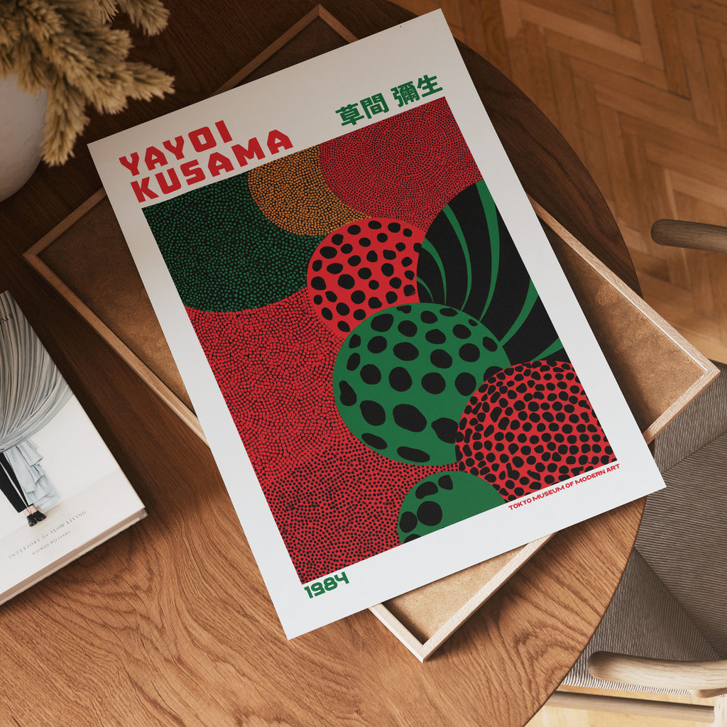 Yayoi Kusama Emerald Pulse 1984 Poster