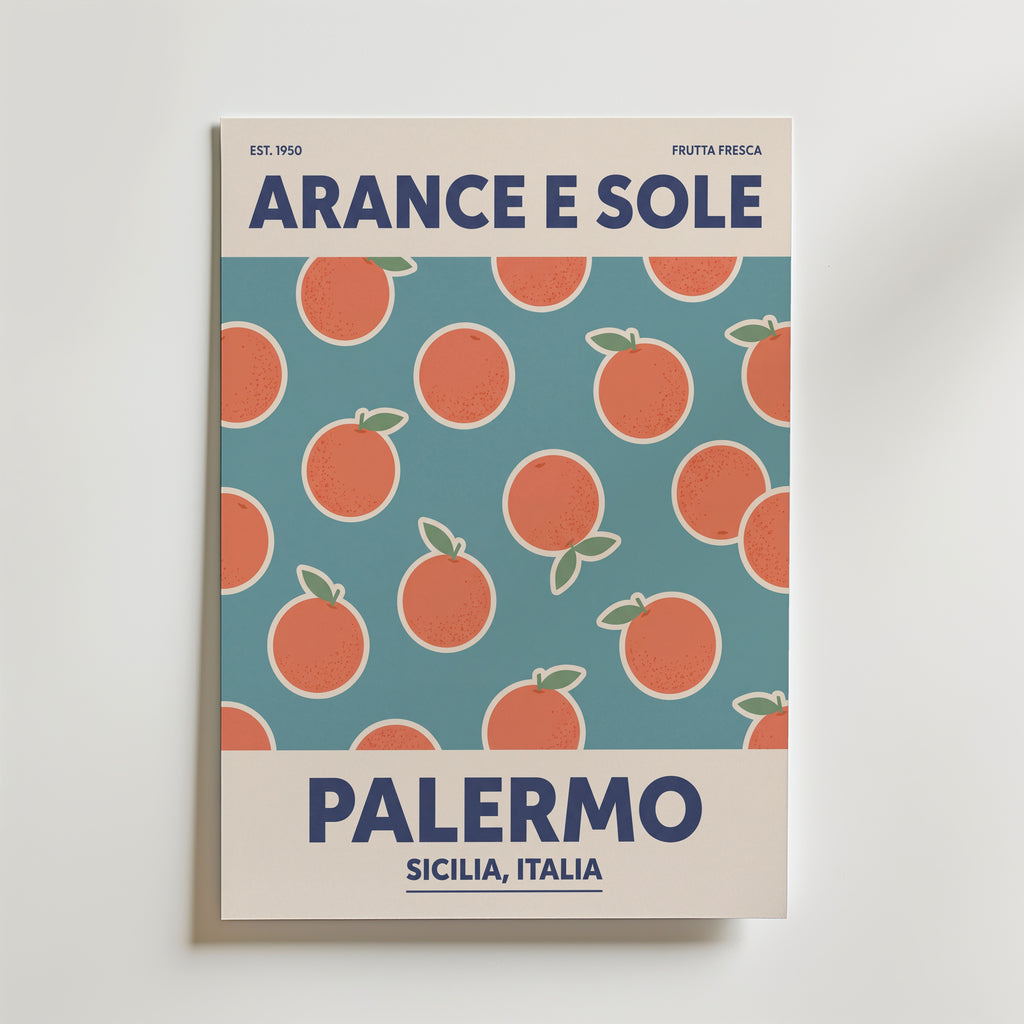 Sicilian Oranges Poster – canvas utan passepartout