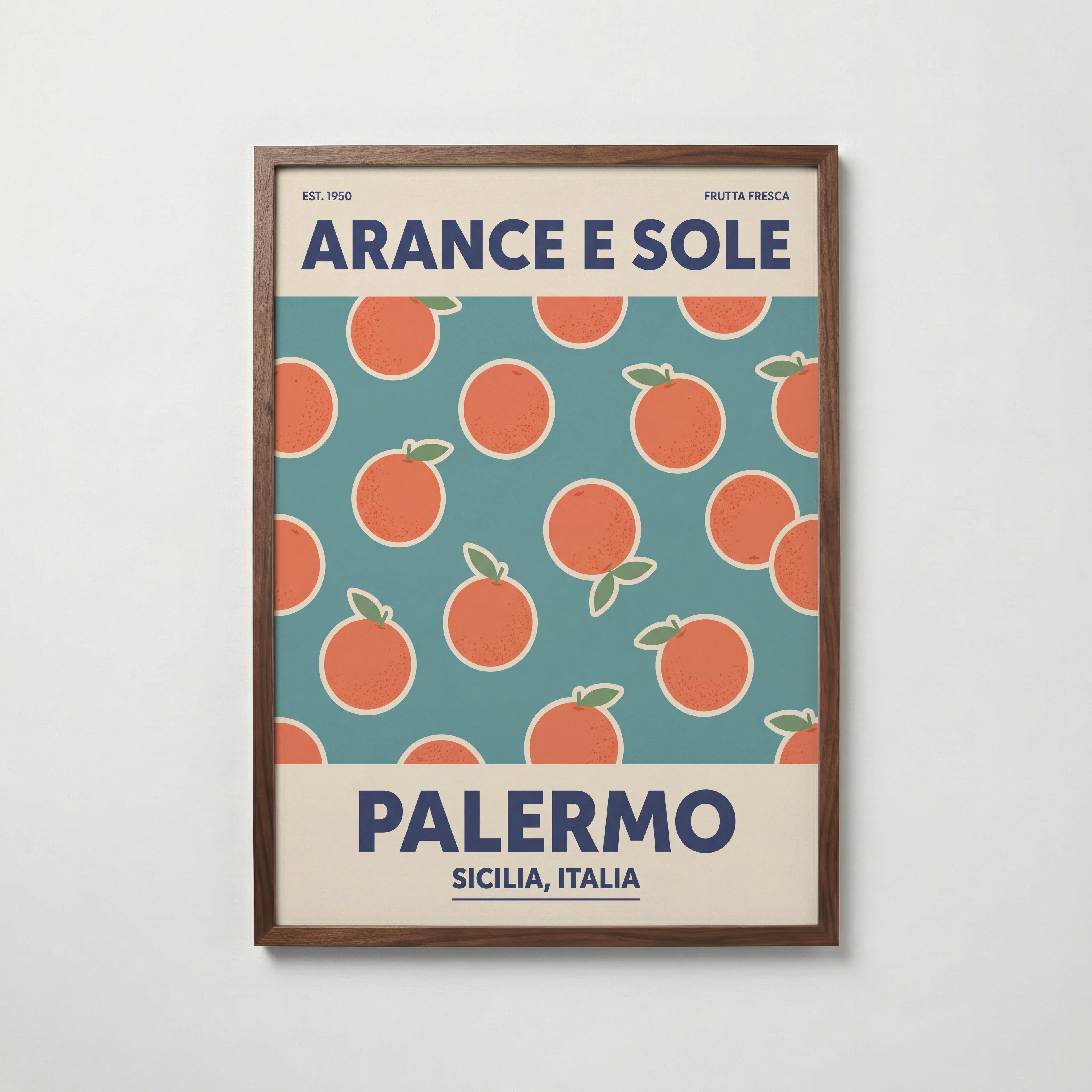 Sicilian Oranges Poster – valnötsram