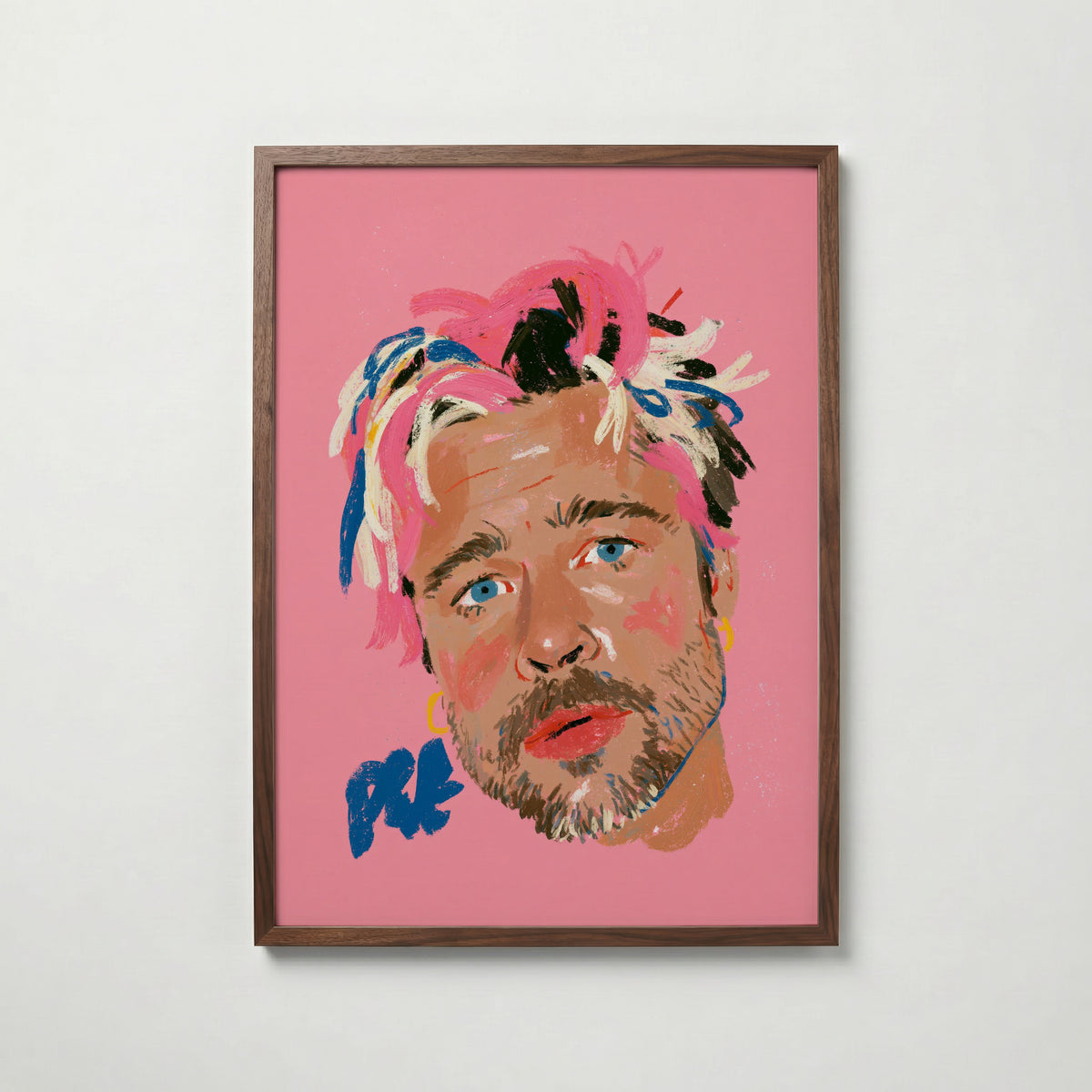Paint Splash Portrait Poster – valnötsram