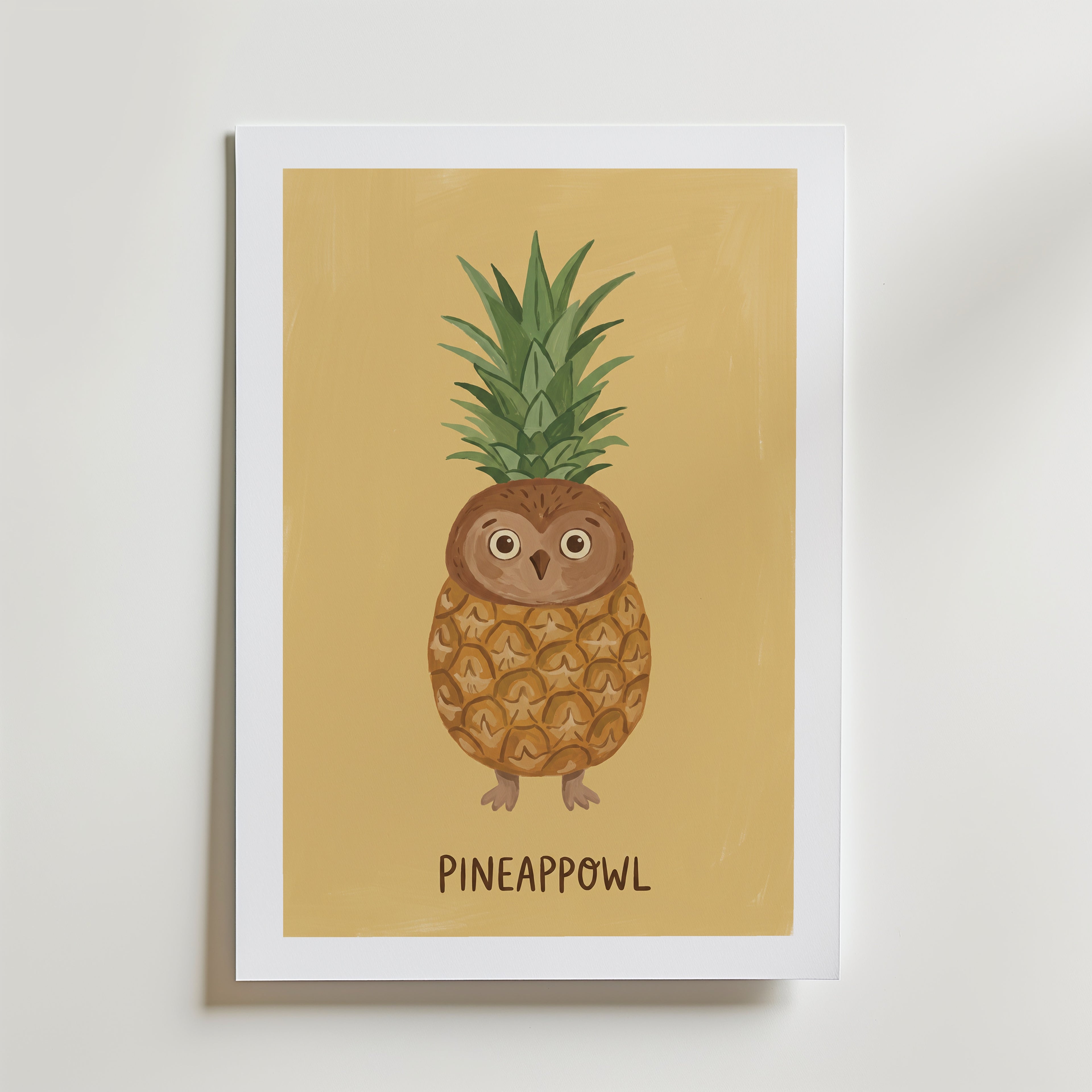 Pineappowl Poster – med passepartout